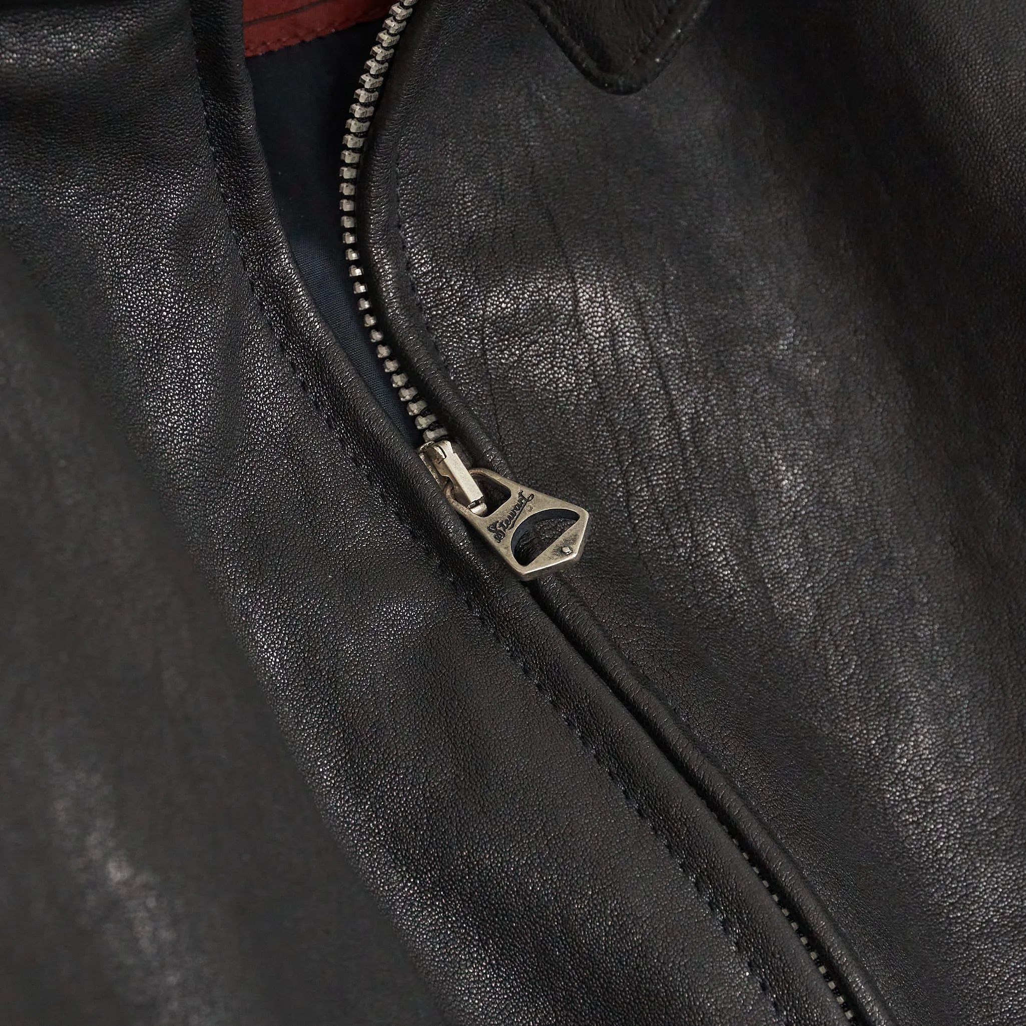 Stewart Ladies Café-Racer Leather Jacket sold by DeeCee style product image thumbnail 5