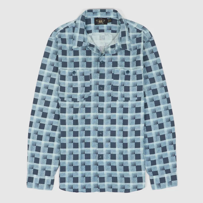 Double RL Plaid-Print Flannel Work Shirt sold by DeeCee style