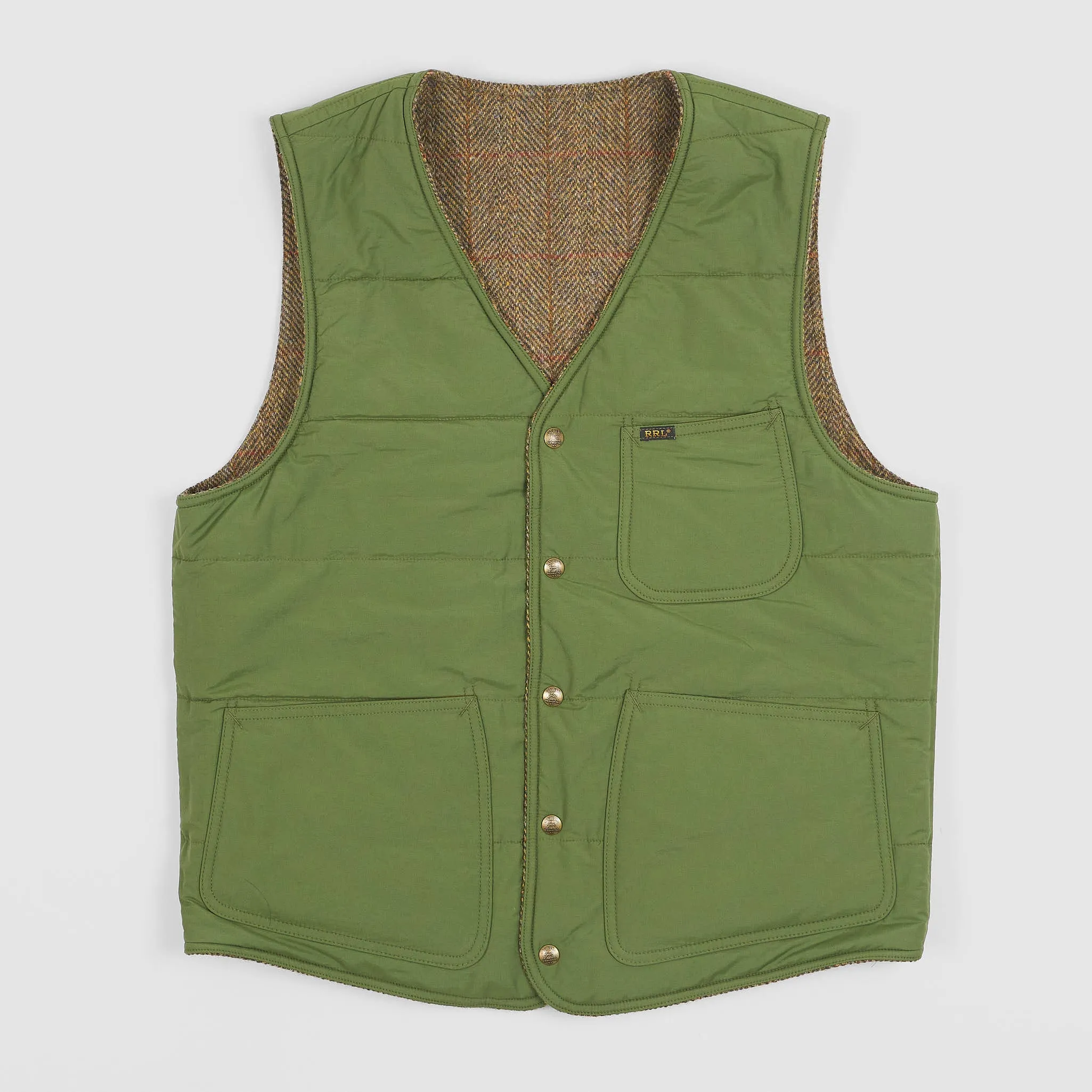Double RL Huntshaw Reversible Harris Tweed Vest sold by DeeCee style product image thumbnail 2