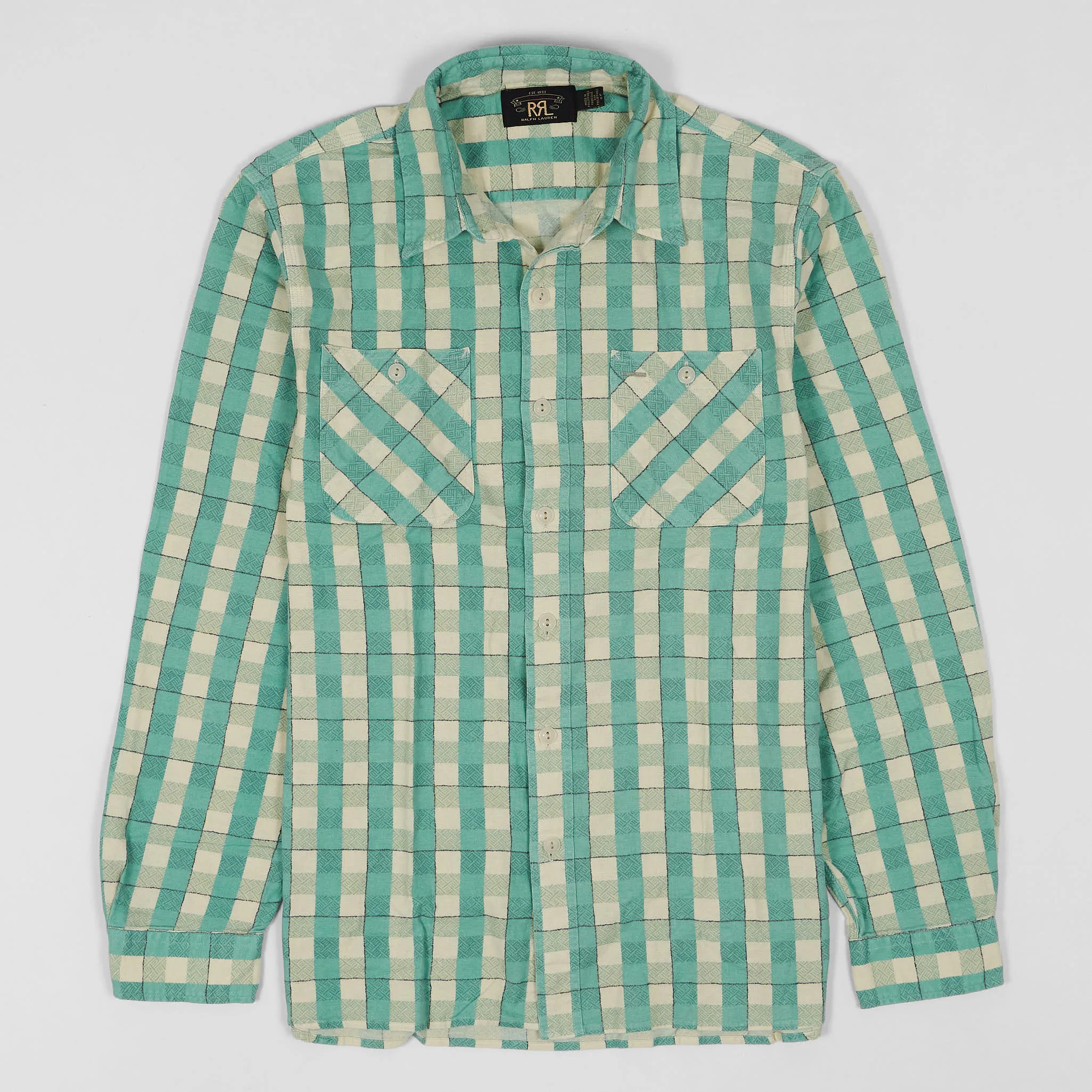 Double RL Plaid Printed Work Shirt sold by DeeCee style