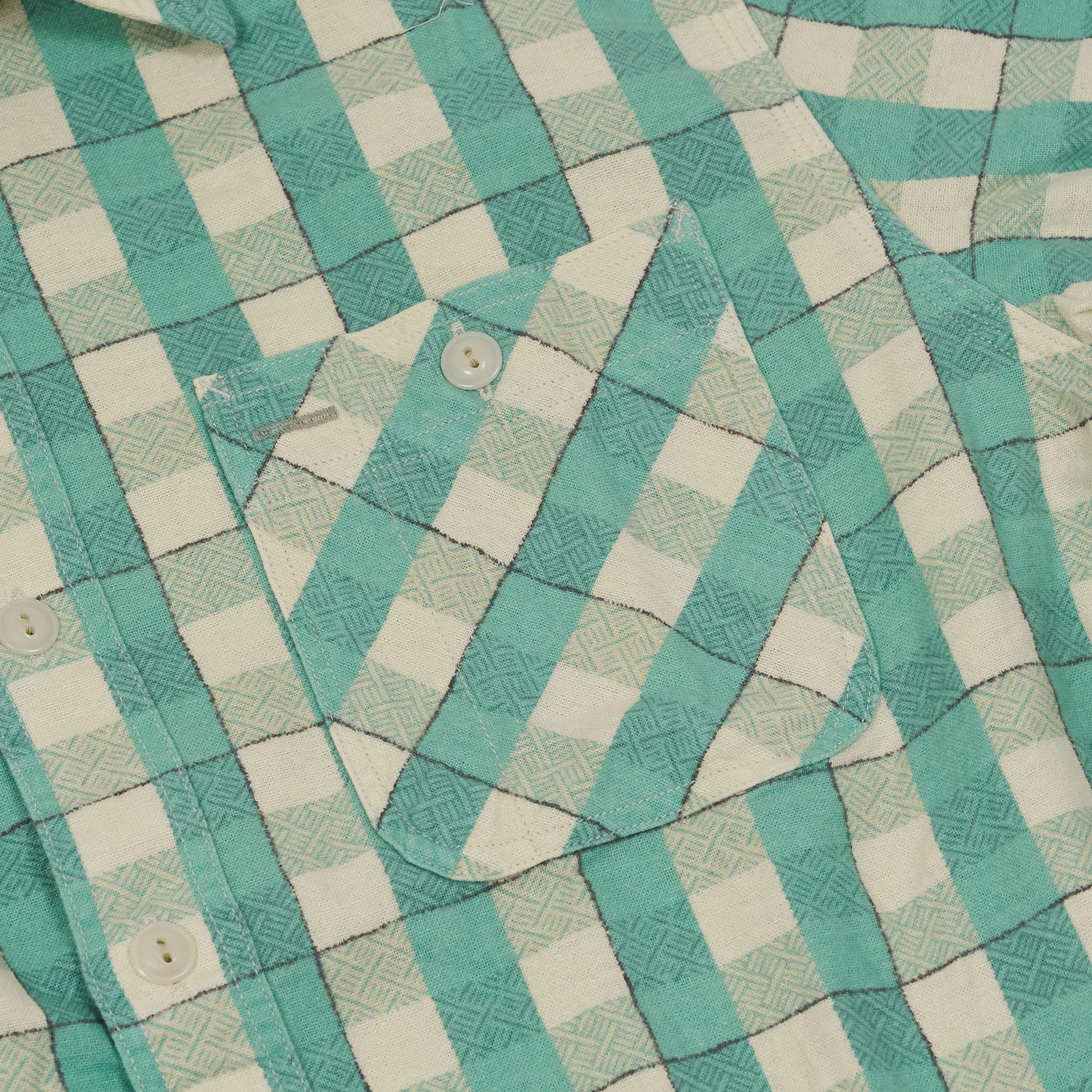 Double RL Plaid Printed Work Shirt sold by DeeCee style product image thumbnail 4