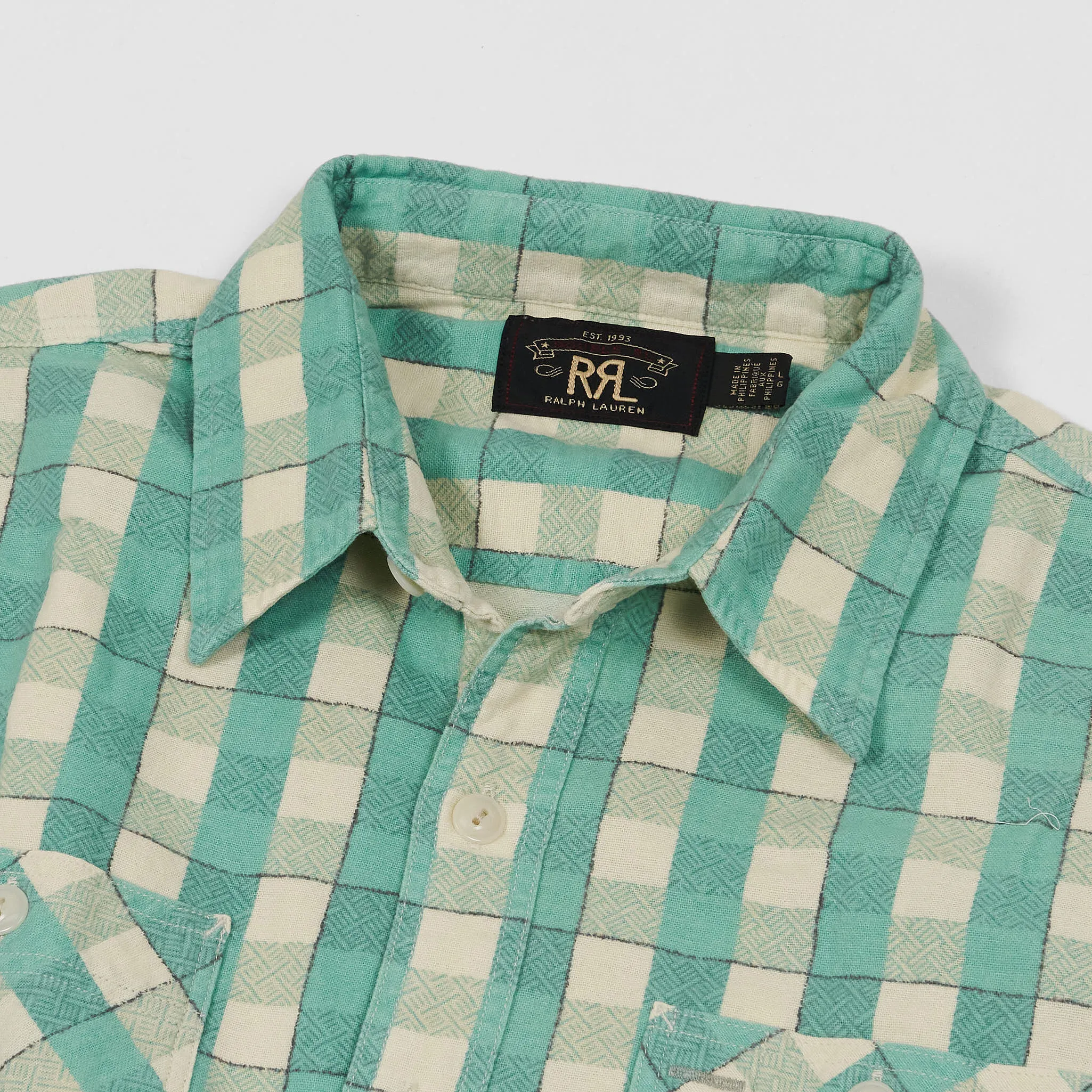 Double RL Plaid Printed Work Shirt sold by DeeCee style product image thumbnail 3