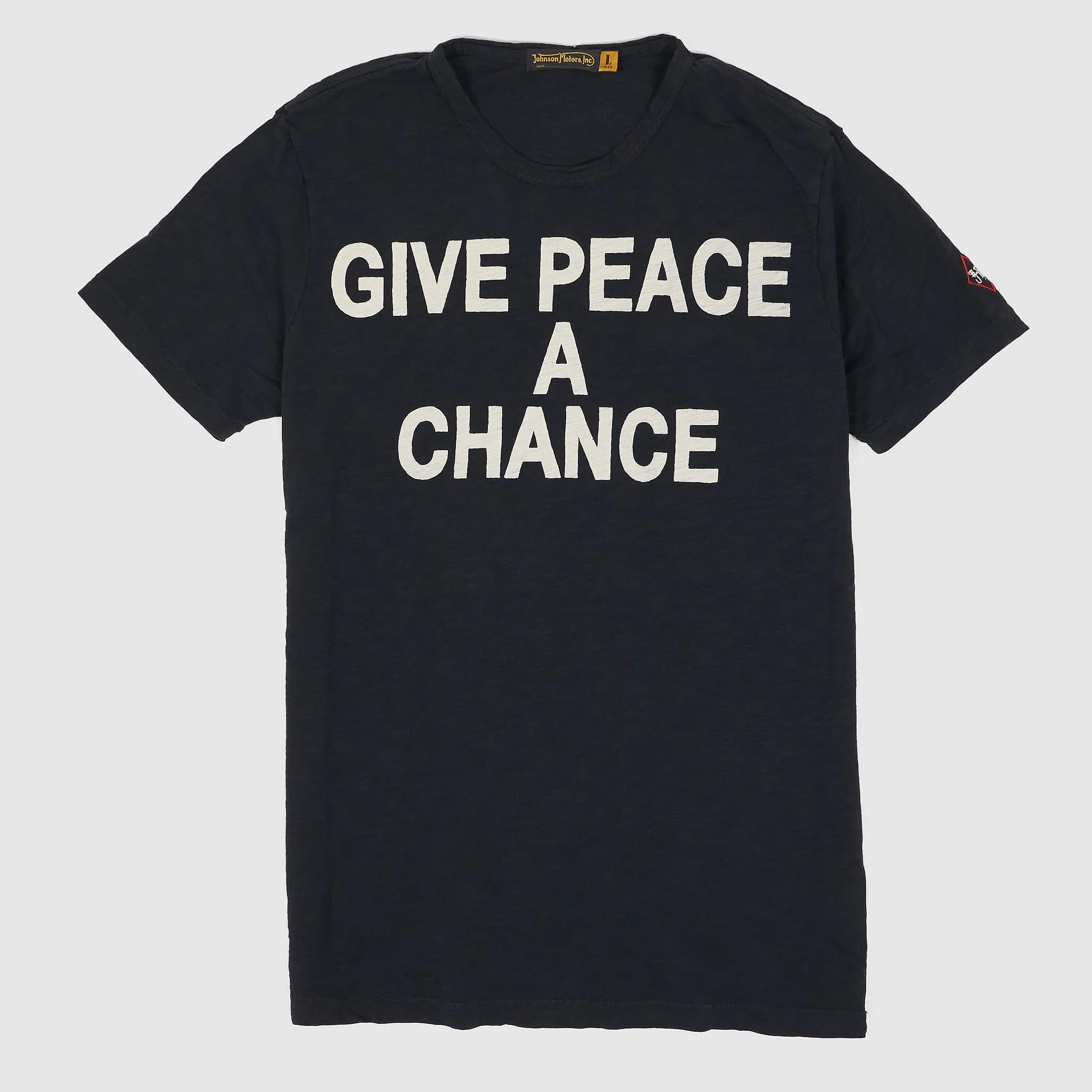 Johnson Motors Inc. Give Peace A Chance sold by DeeCee style
