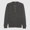 Double RL Long Sleeve Waffle Henley Shirt sold by DeeCee style