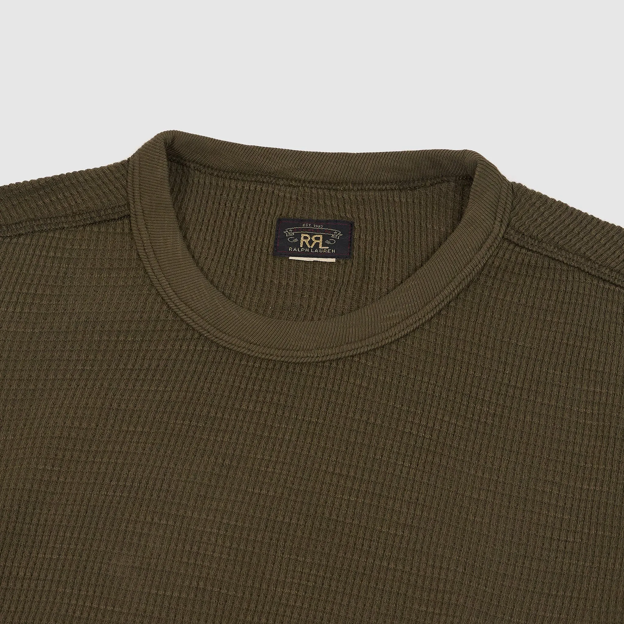 Double RL Long Sleeve Crewneck Waffle T-Shirt sold by DeeCee style product image thumbnail 2