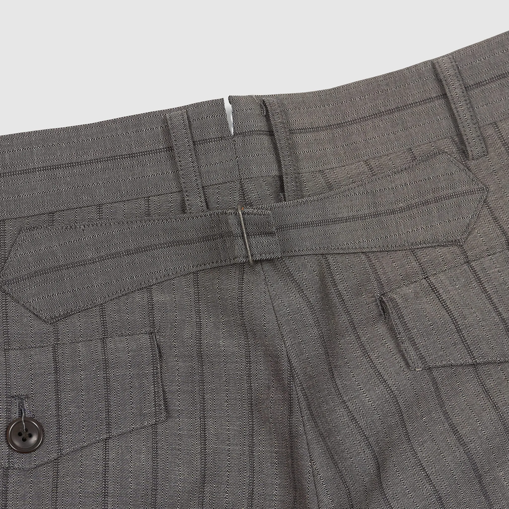 Junya Watanabe Man Cinch Back Patchwork Cool Wool Dress Shorts sold by DeeCee style product image thumbnail 4