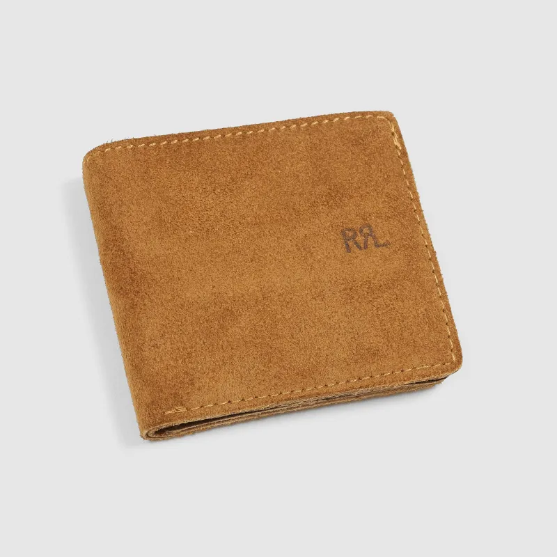 Double RL Roughout Ranchleather Billford Wallet sold by DeeCee style