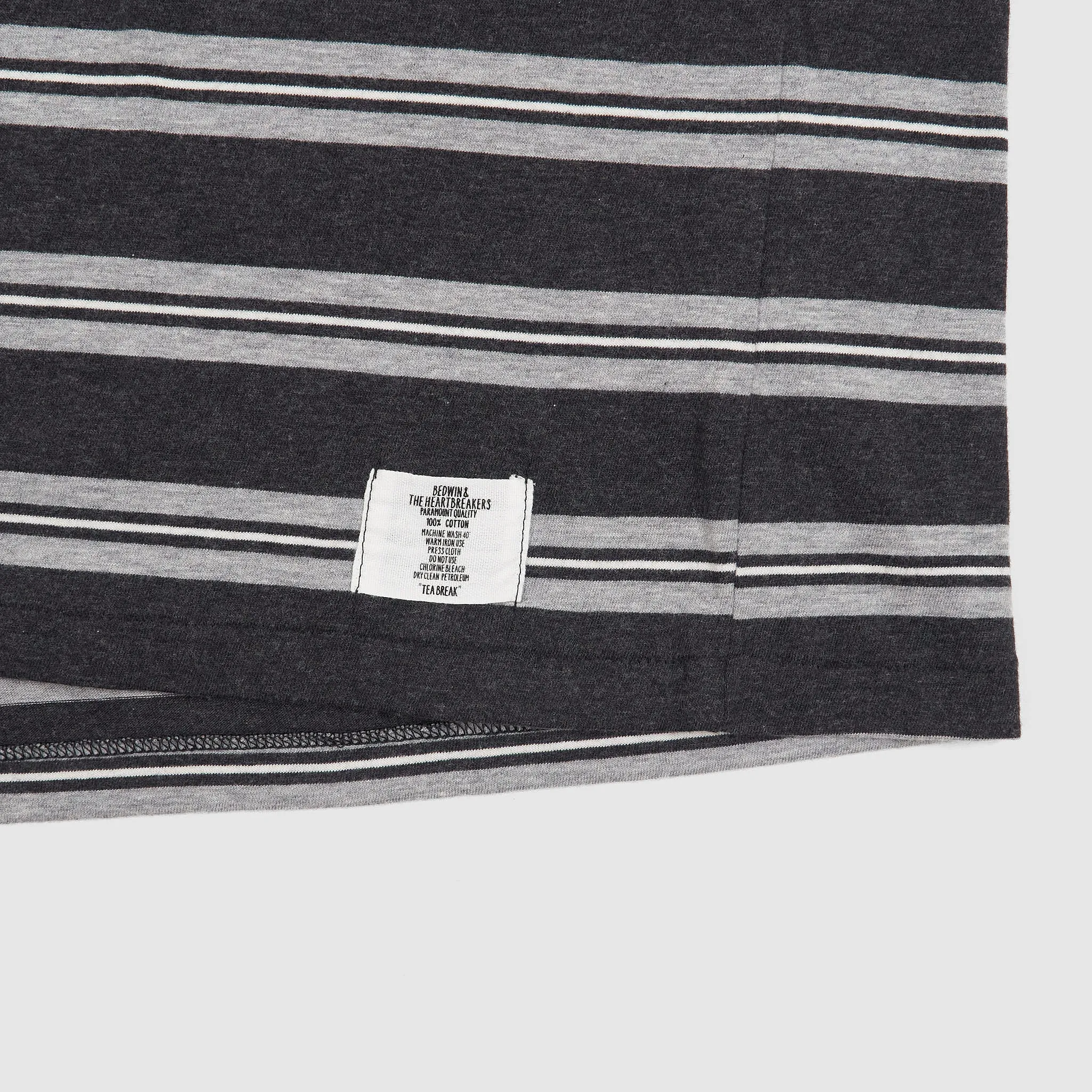Bedwin & The Heratbreakers Striped Short Sleeve Pocket Crew Neck T-Shirt sold by DeeCee style product image thumbnail 4