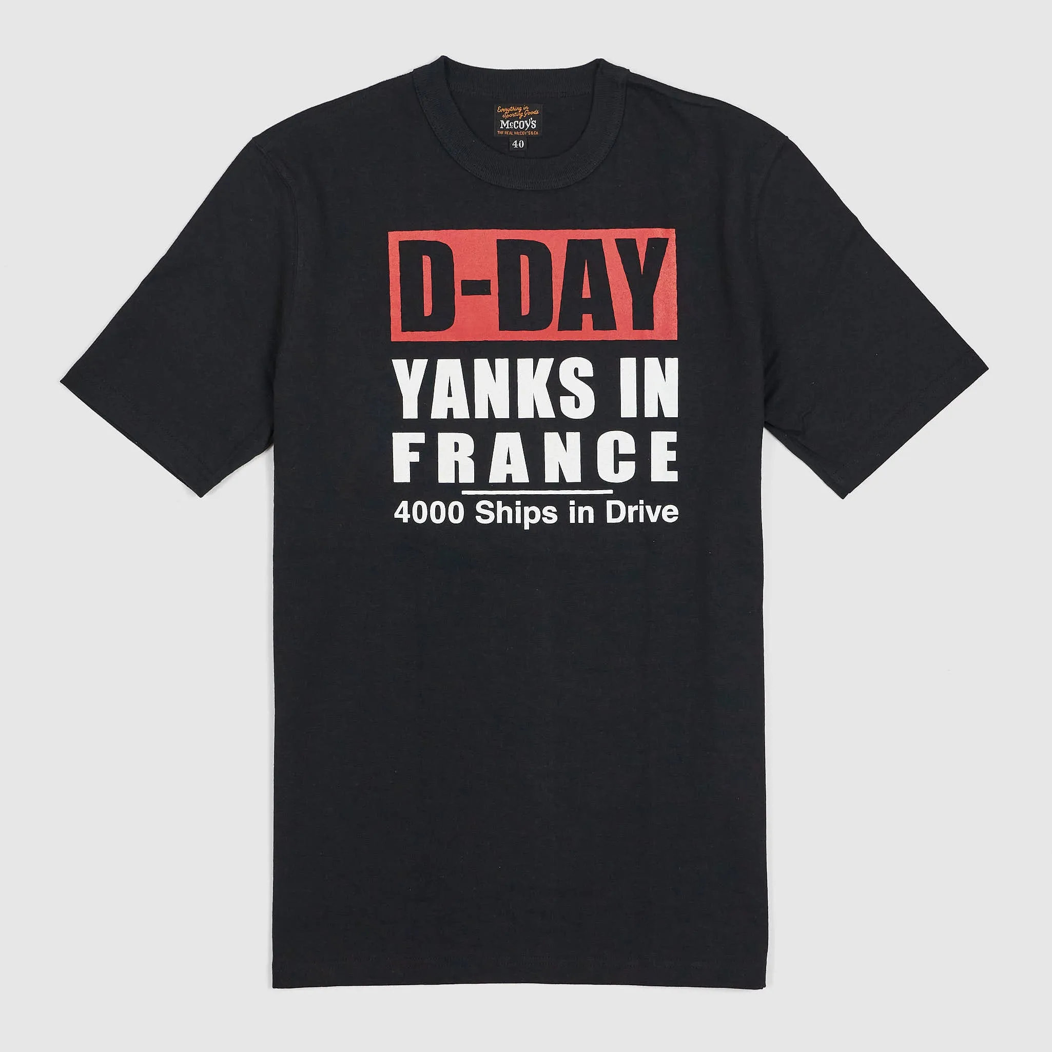The Real McCoy's D-Day Short Sleeve Crew Neck T-Shirt sold by DeeCee style