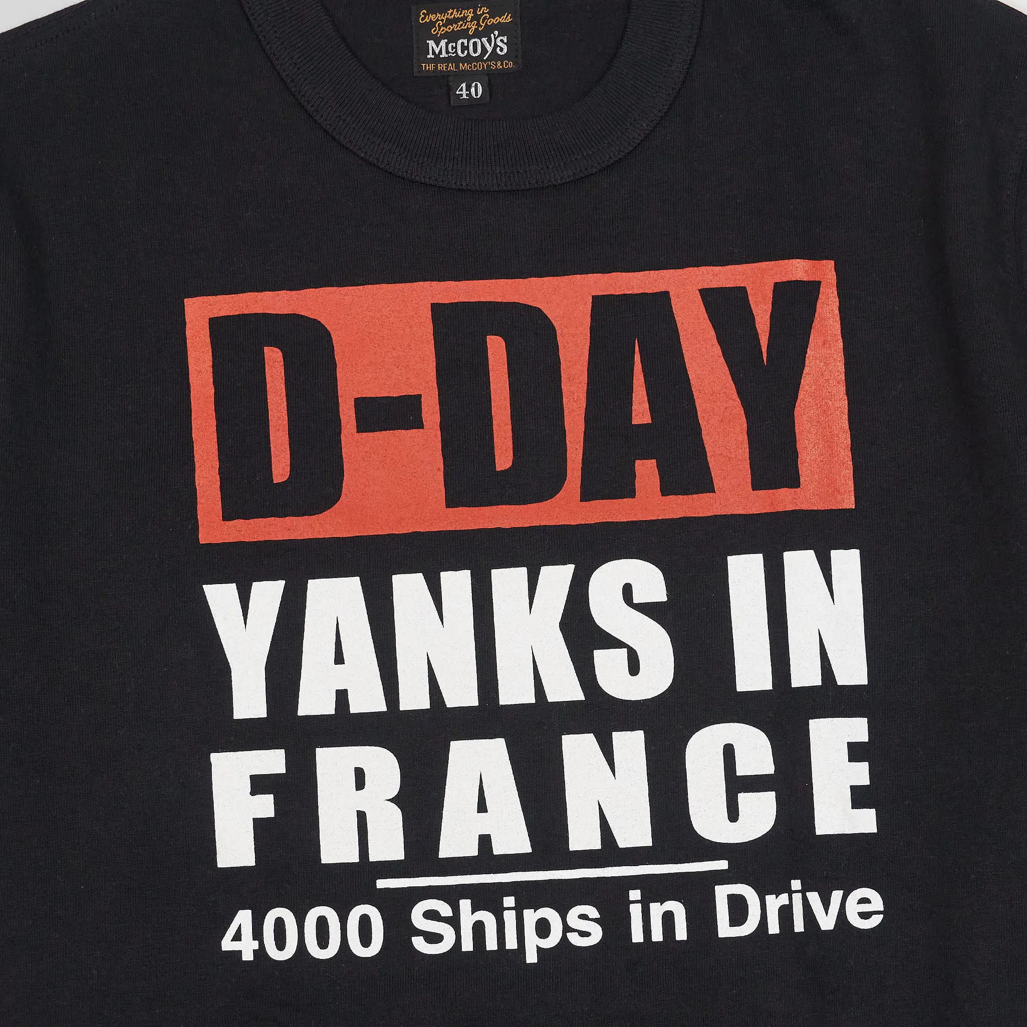 The Real McCoy's D-Day Short Sleeve Crew Neck T-Shirt sold by DeeCee style product image thumbnail 3