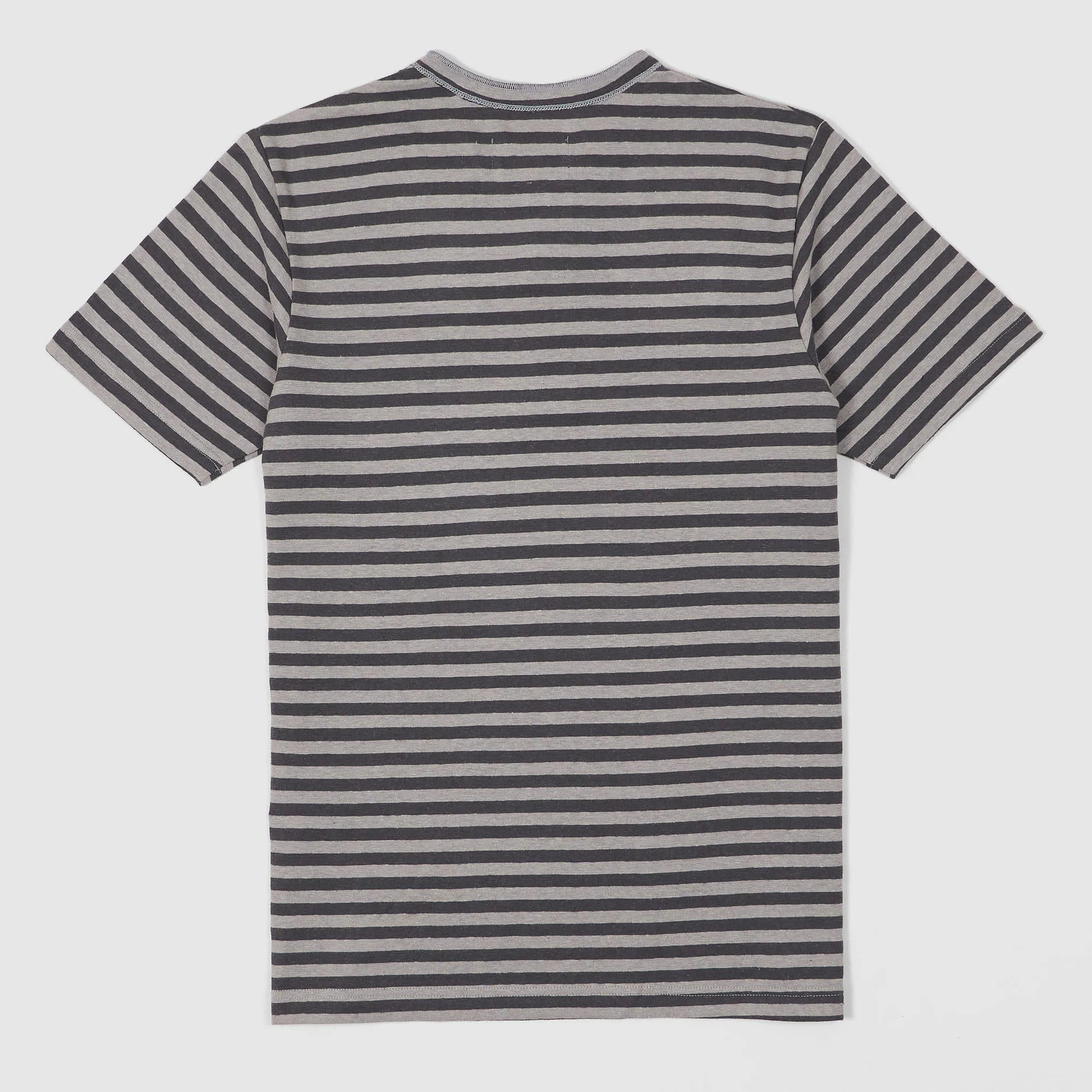 wings+horns Striped Short Sleeve Henley T-Shirt sold by DeeCee style product image thumbnail 3