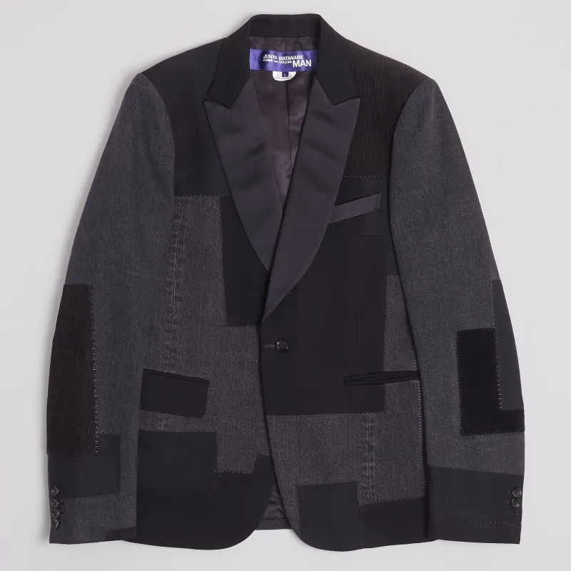 Junya Watanabe Man Patchwork Tuxedo Blazer sold by DeeCee style