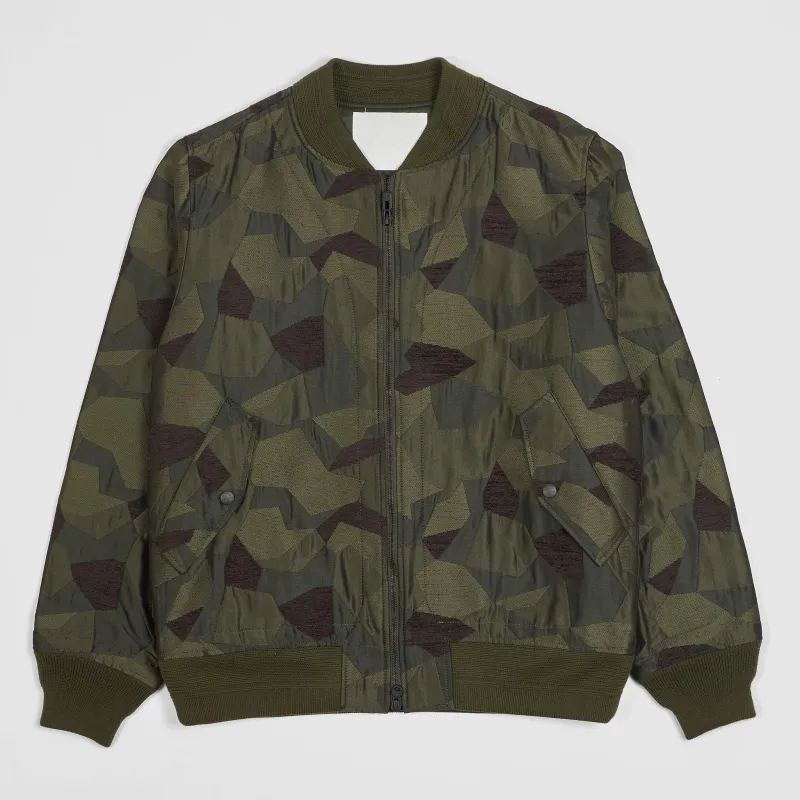 White Mountaineering Jacquard Bomber Jacket sold by DeeCee style