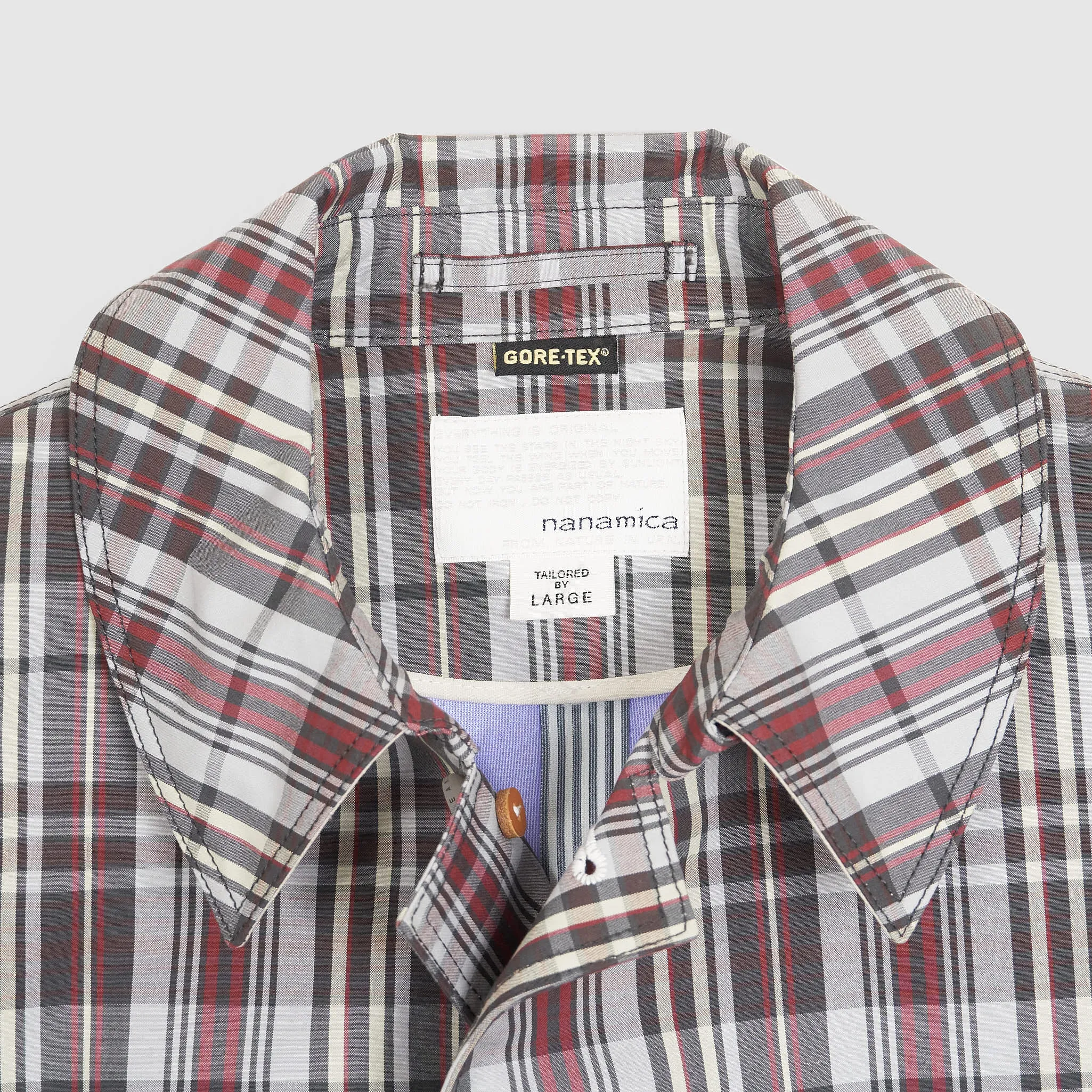 Nanamica Gore-Tex Glen Check Soutien Coat sold by DeeCee style product image thumbnail 4