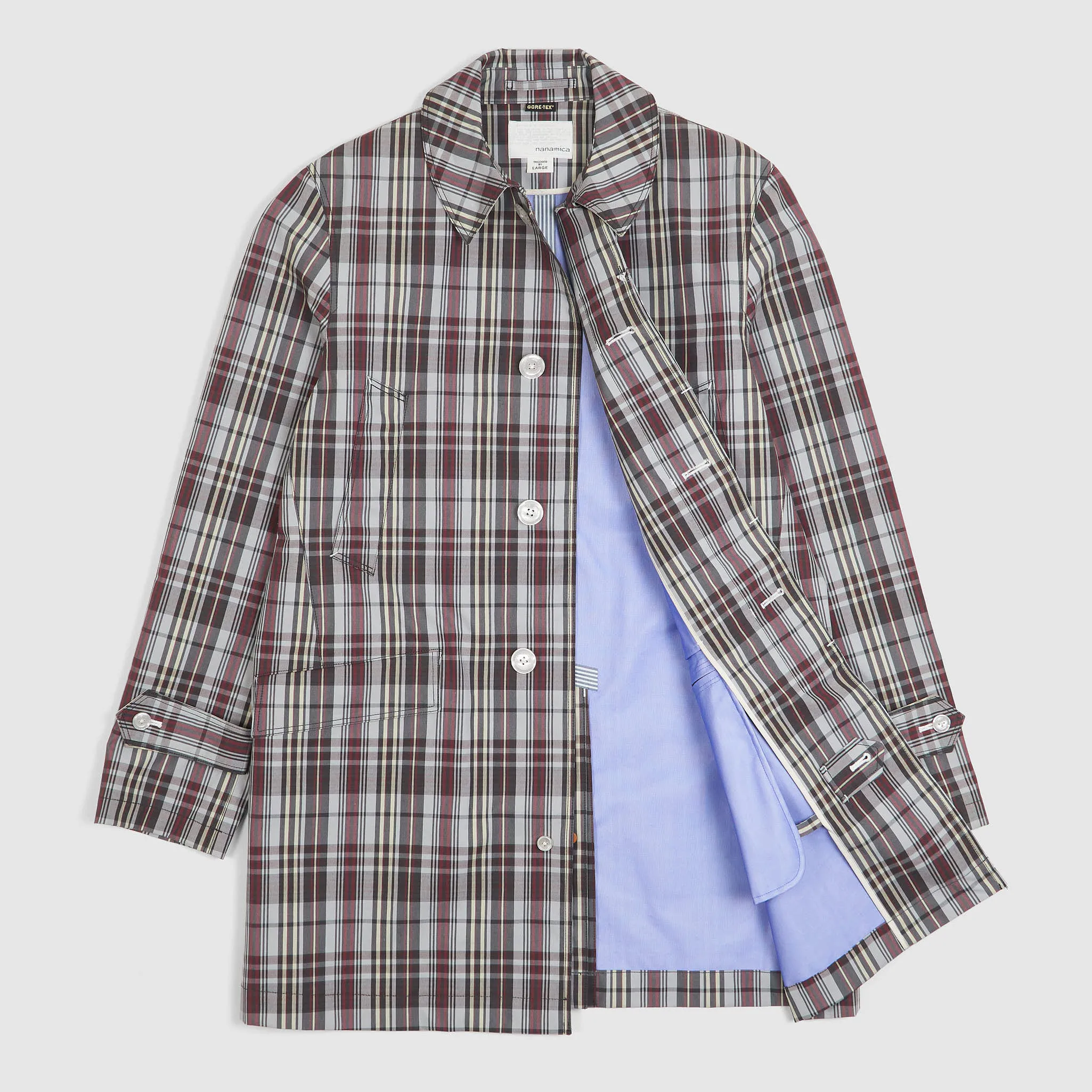 Nanamica Gore-Tex Glen Check Soutien Coat sold by DeeCee style product image thumbnail 2
