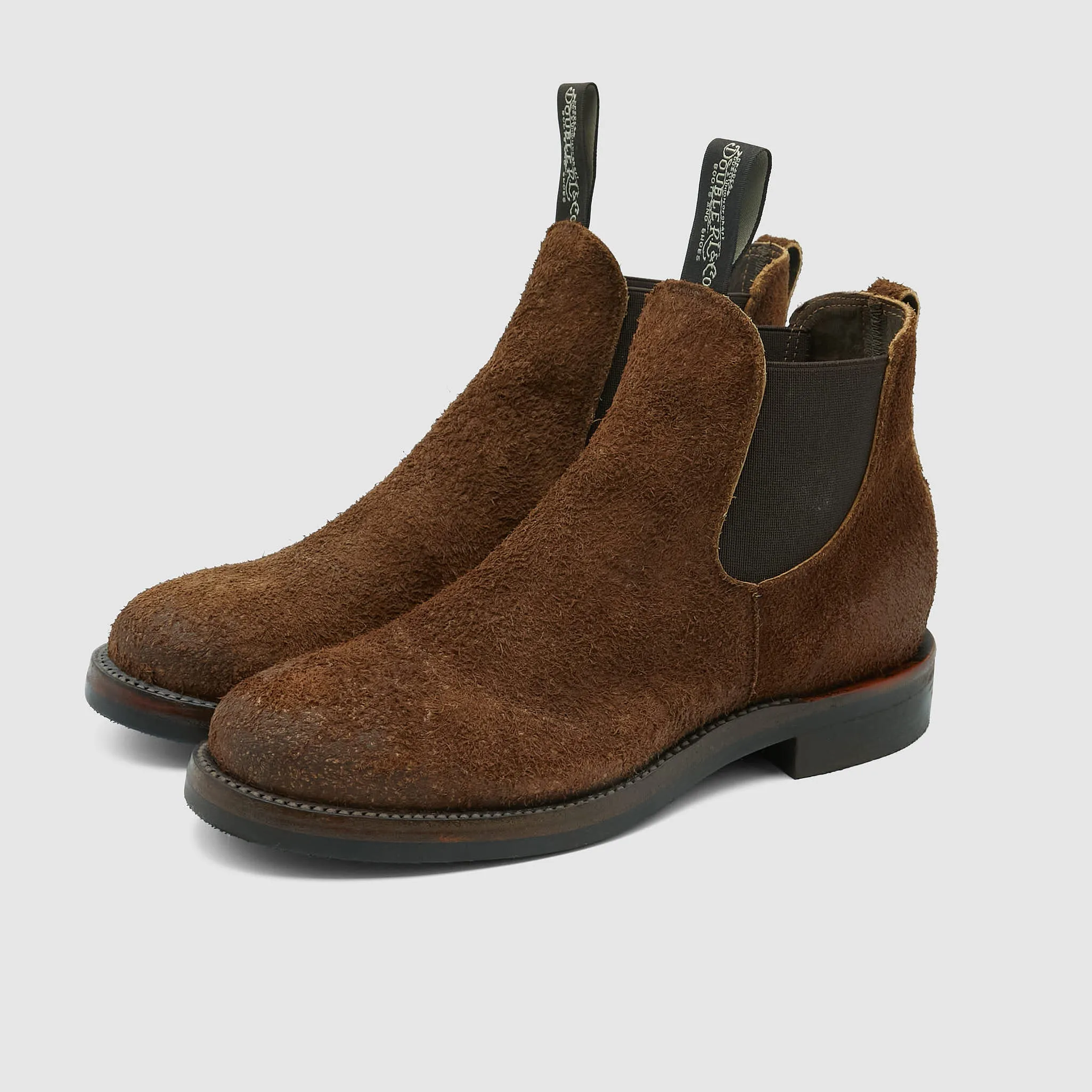 Double RL Congress Roughout Suede Chelsea Boots sold by DeeCee style