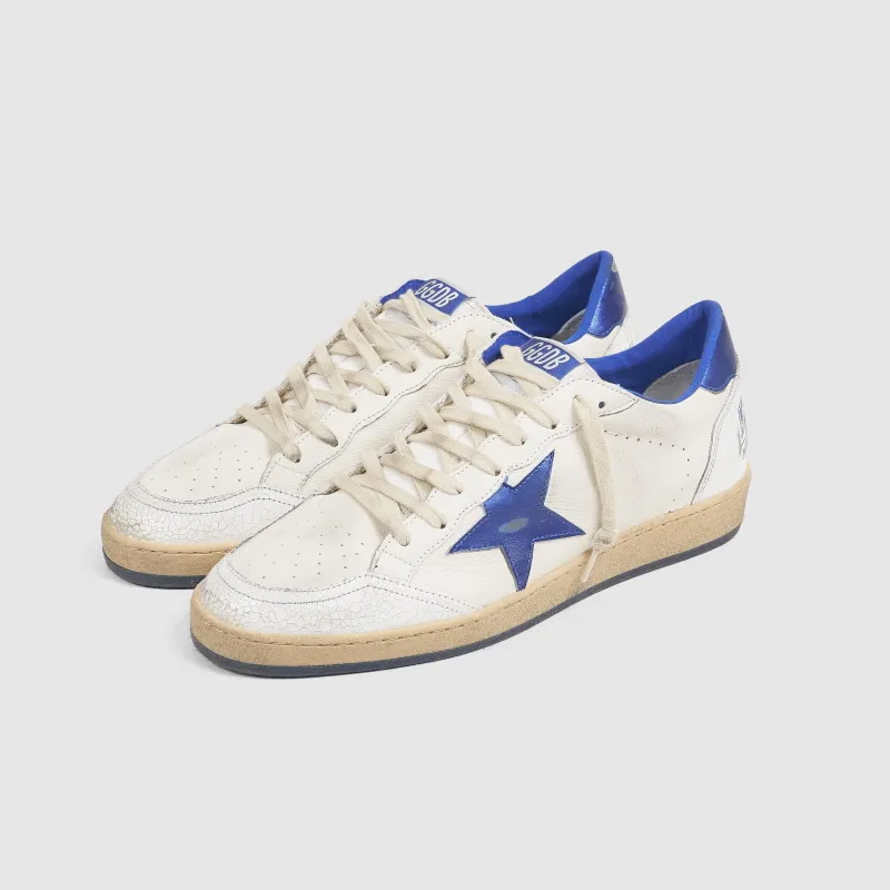 Golden Goose Ball Star White Blue Sneakers sold by DeeCee style