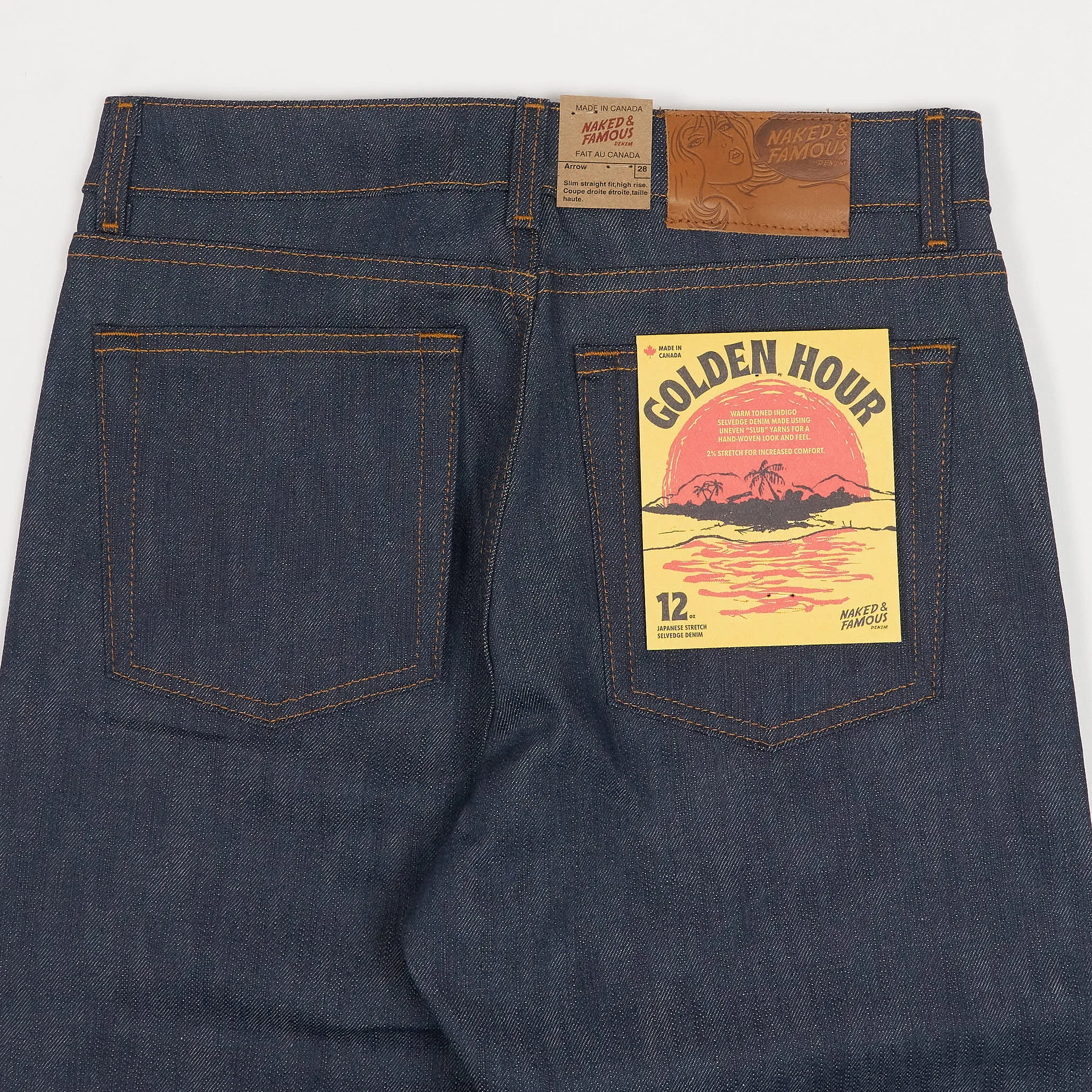 Naked & Famous Ladies Golden Hour Japanese Selvage Denim Stretch Jeans sold by DeeCee style product image thumbnail 5