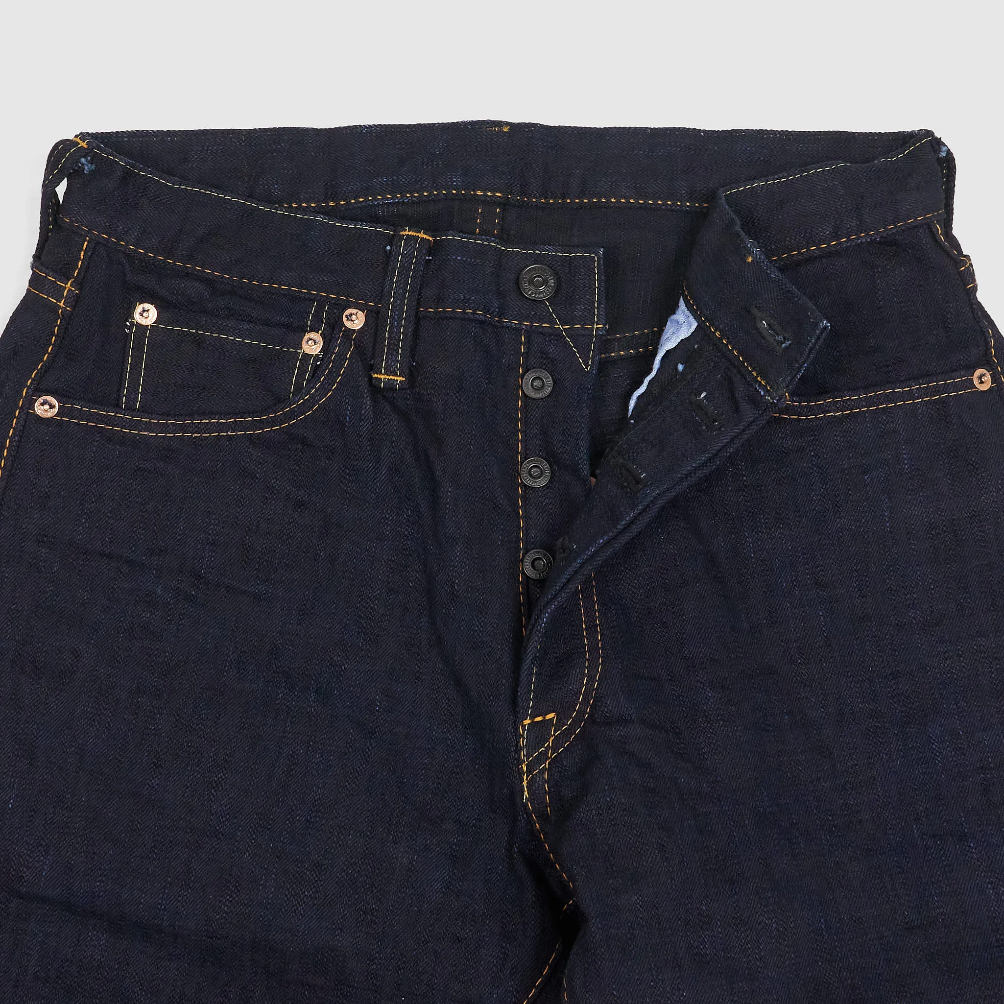 Samurai Jeans 18oz S520XX Deep Blue Arakage Tapered Slub Denim Selvage Jeans sold by DeeCee style product image thumbnail 5