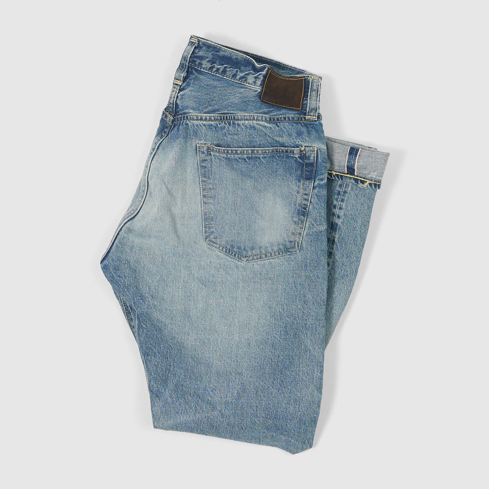 Sugar Cane Hard Washed Selvage Jeans Slim Tapered Ladies and Mens Cut sold by DeeCee style product image thumbnail 2