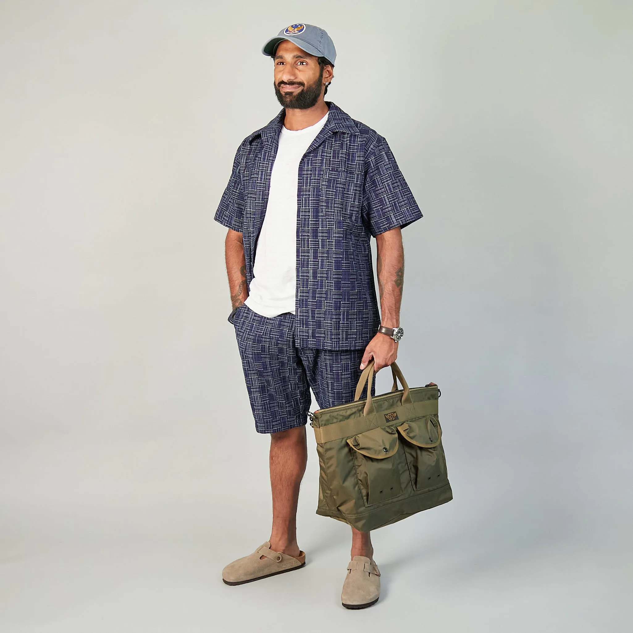 Samurai Jeans Sashiko Weave Bermuda Shorts sold by DeeCee style product image thumbnail 2