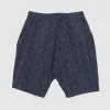 Samurai Jeans Sashiko Weave Bermuda Shorts sold by DeeCee style