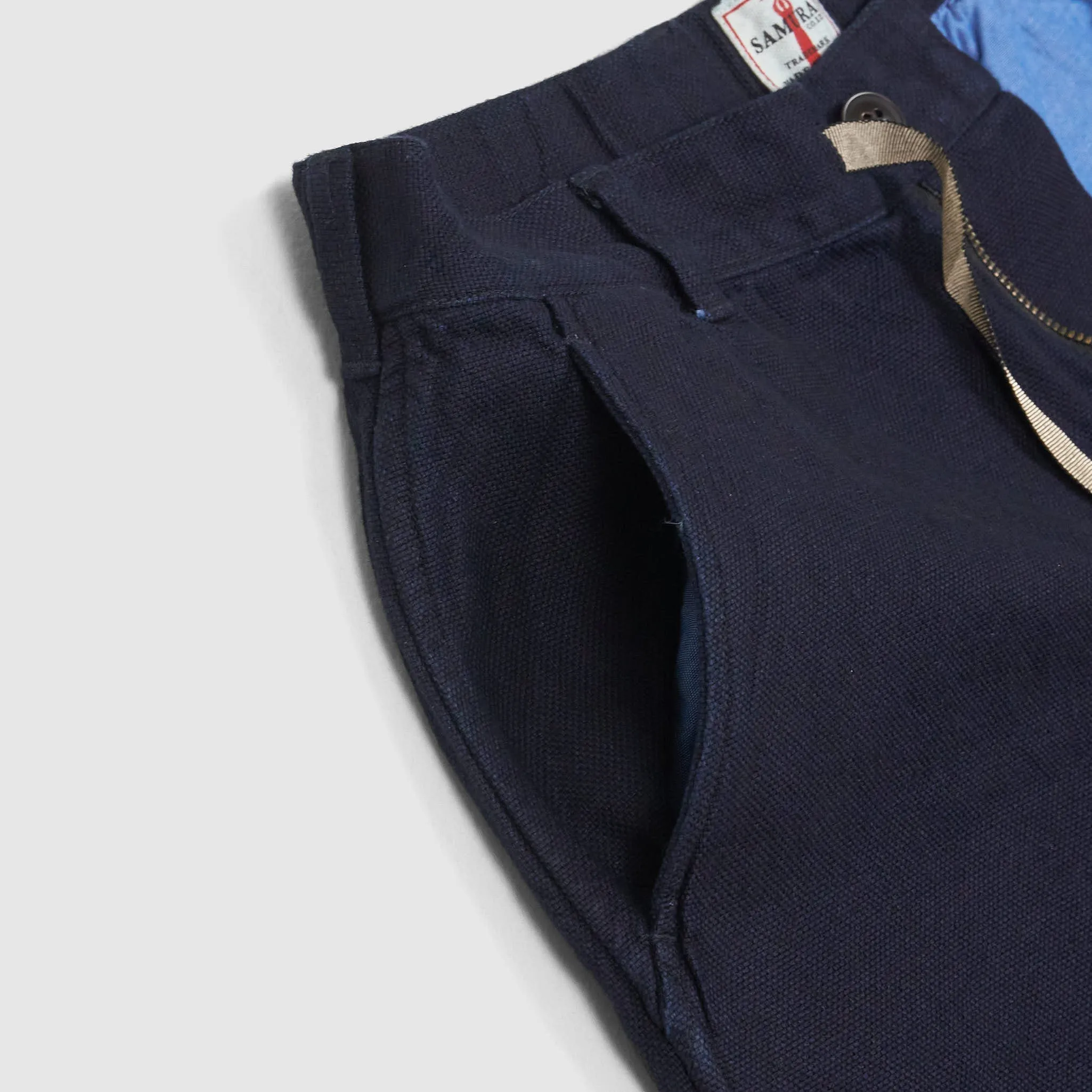 Samurai Jeans Sashiko Indigo Dyed Bermuda Shorts sold by DeeCee style product image thumbnail 5