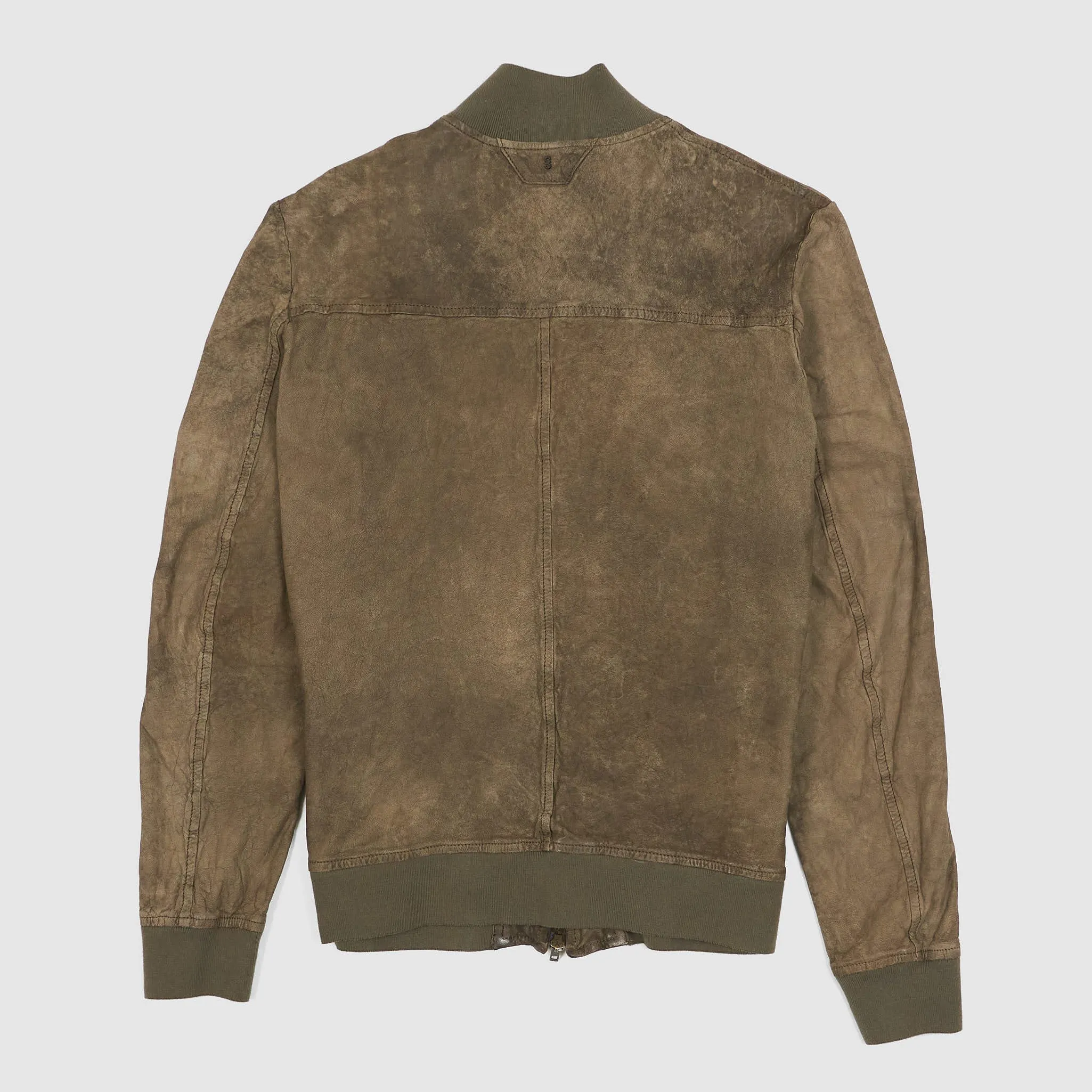 Salvatore Santoro Unlined Washed Leather Lumber Jacket sold by DeeCee style product image thumbnail 3