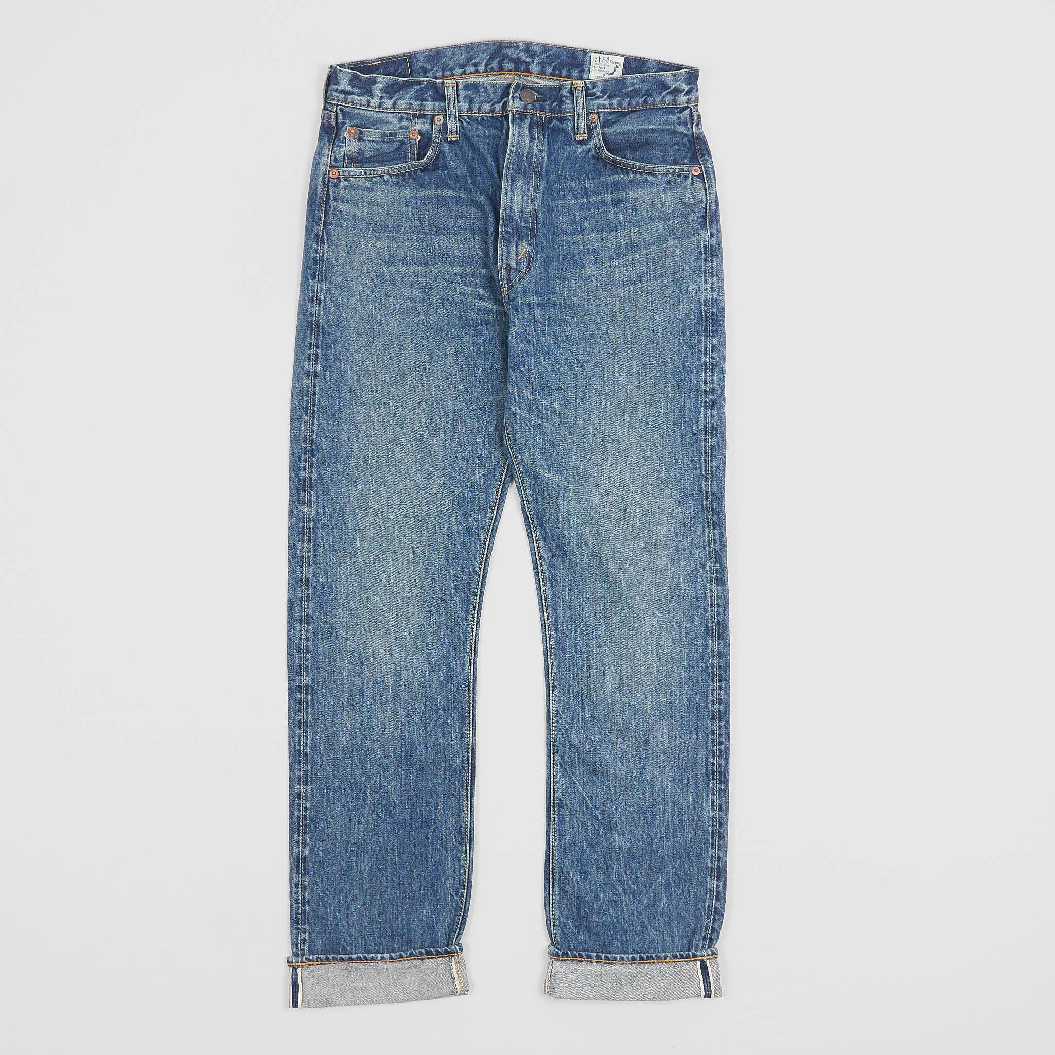 OrSlow 107 Denim 5 Pocket Slim Fit Selvage Jeans sold by DeeCee style