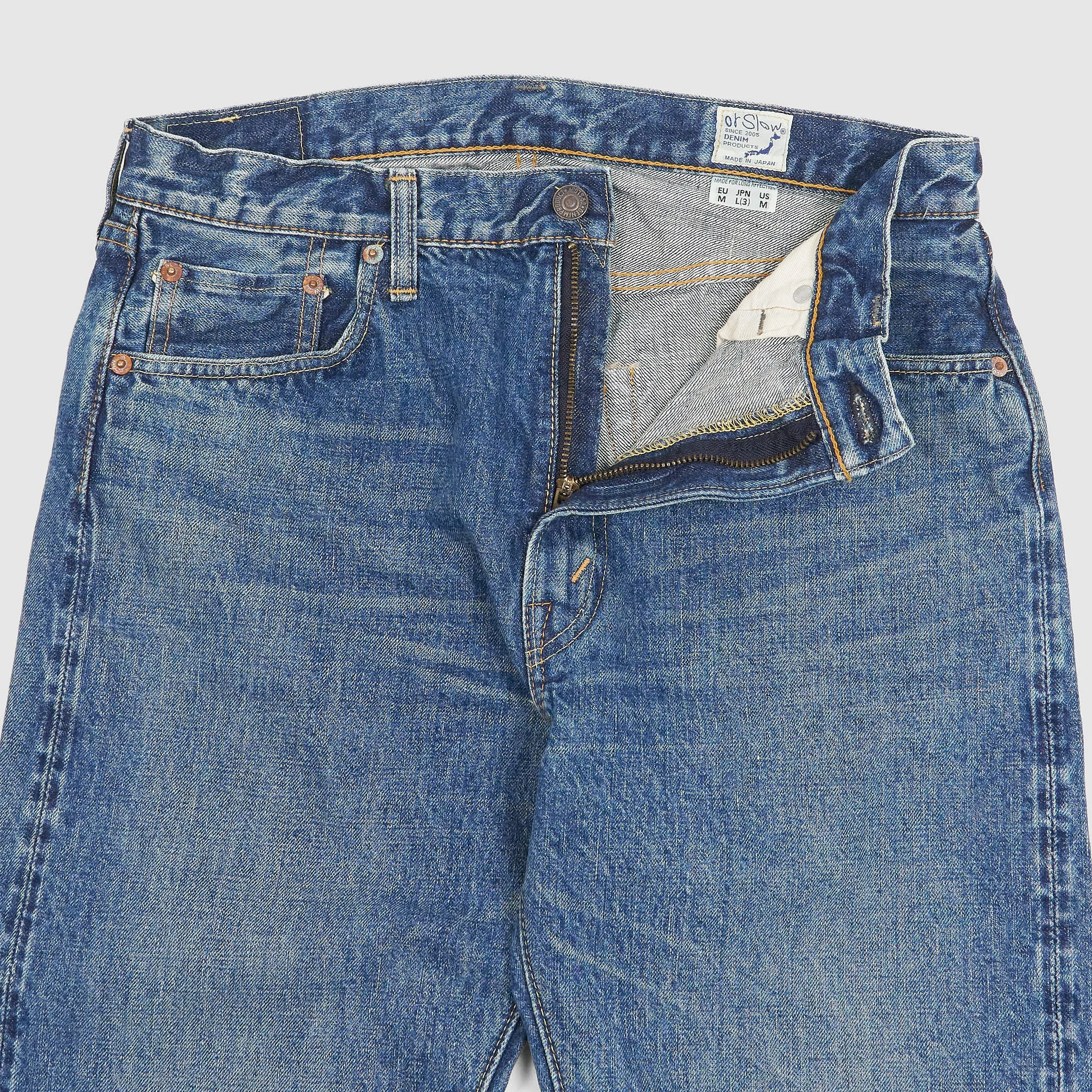 OrSlow 107 Denim 5 Pocket Slim Fit Selvage Jeans sold by DeeCee style product image thumbnail 4