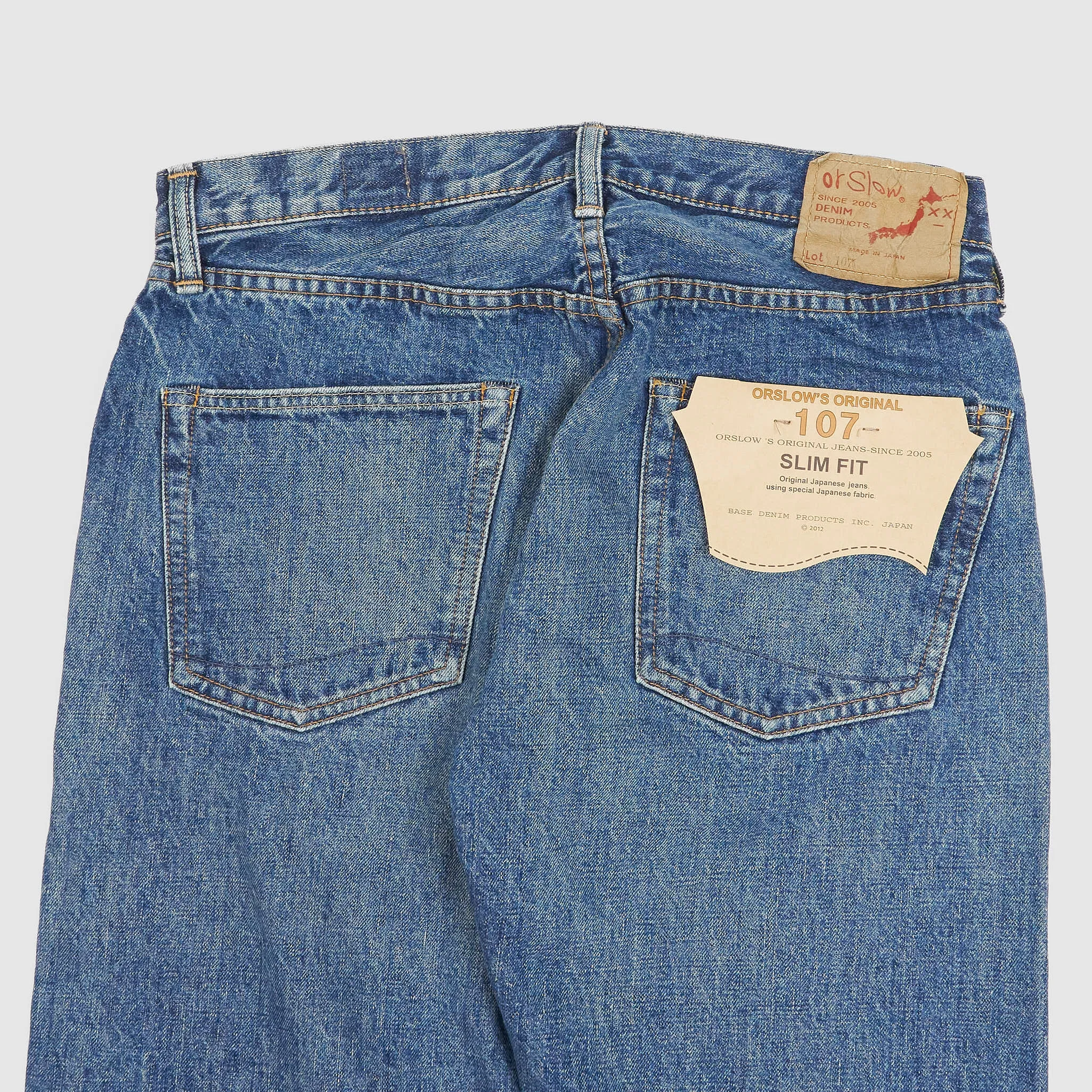 OrSlow 107 Denim 5 Pocket Slim Fit Selvage Jeans sold by DeeCee style product image thumbnail 5