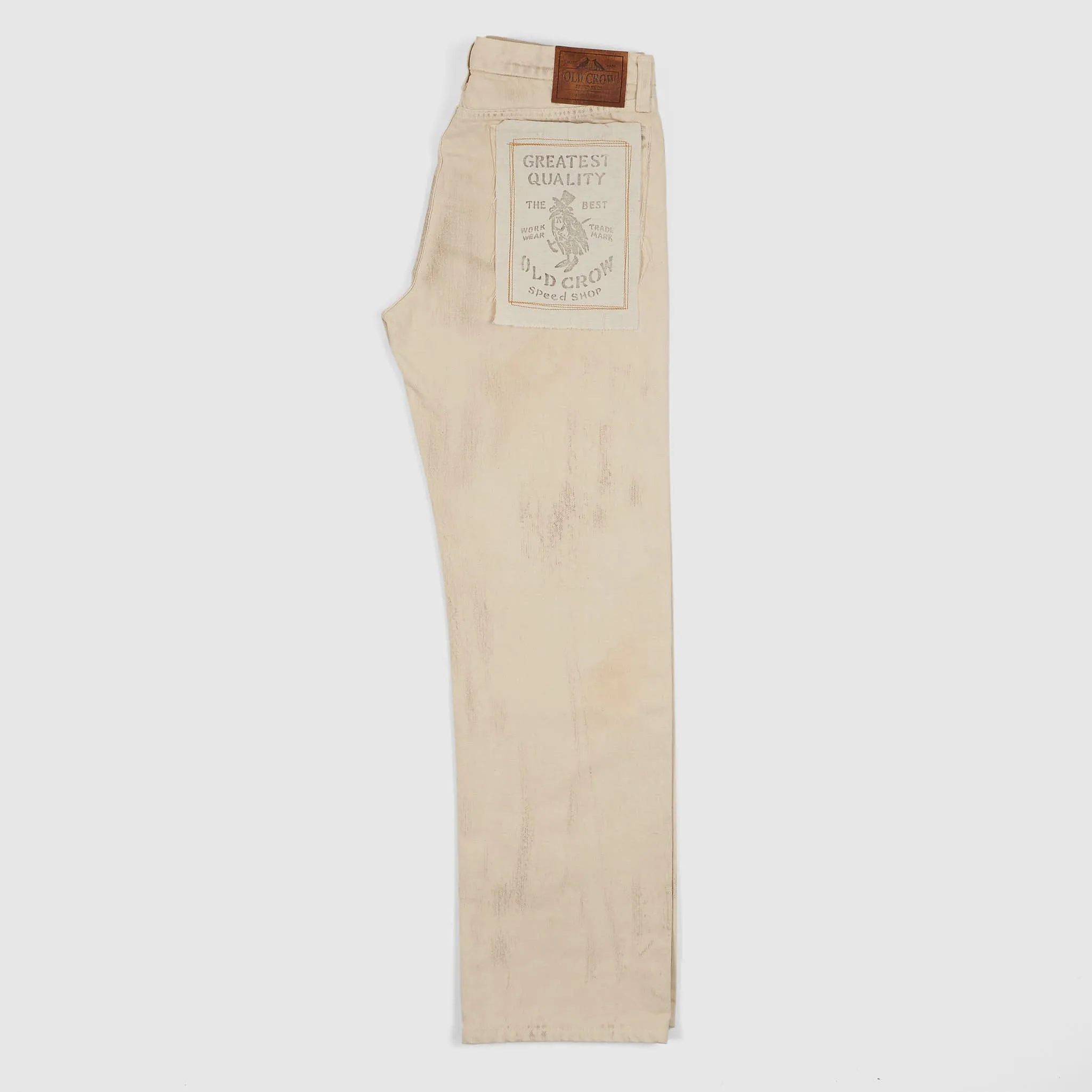 Old Crow Speed Shop by Glad Hand & Co. Natural Selvage Denim Old Rodder Dirty Wash Jeans sold by DeeCee style product image thumbnail 2