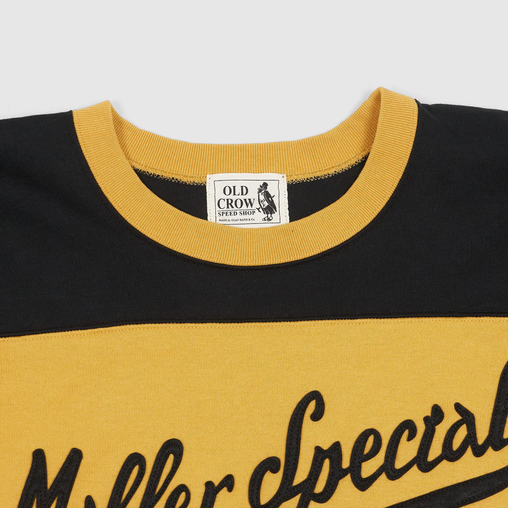 Old Crow Speed Shop by Glad Hand & Co. Long Sleeve Crew Neck Heavy T- Shirt sold by DeeCee style product image thumbnail 5