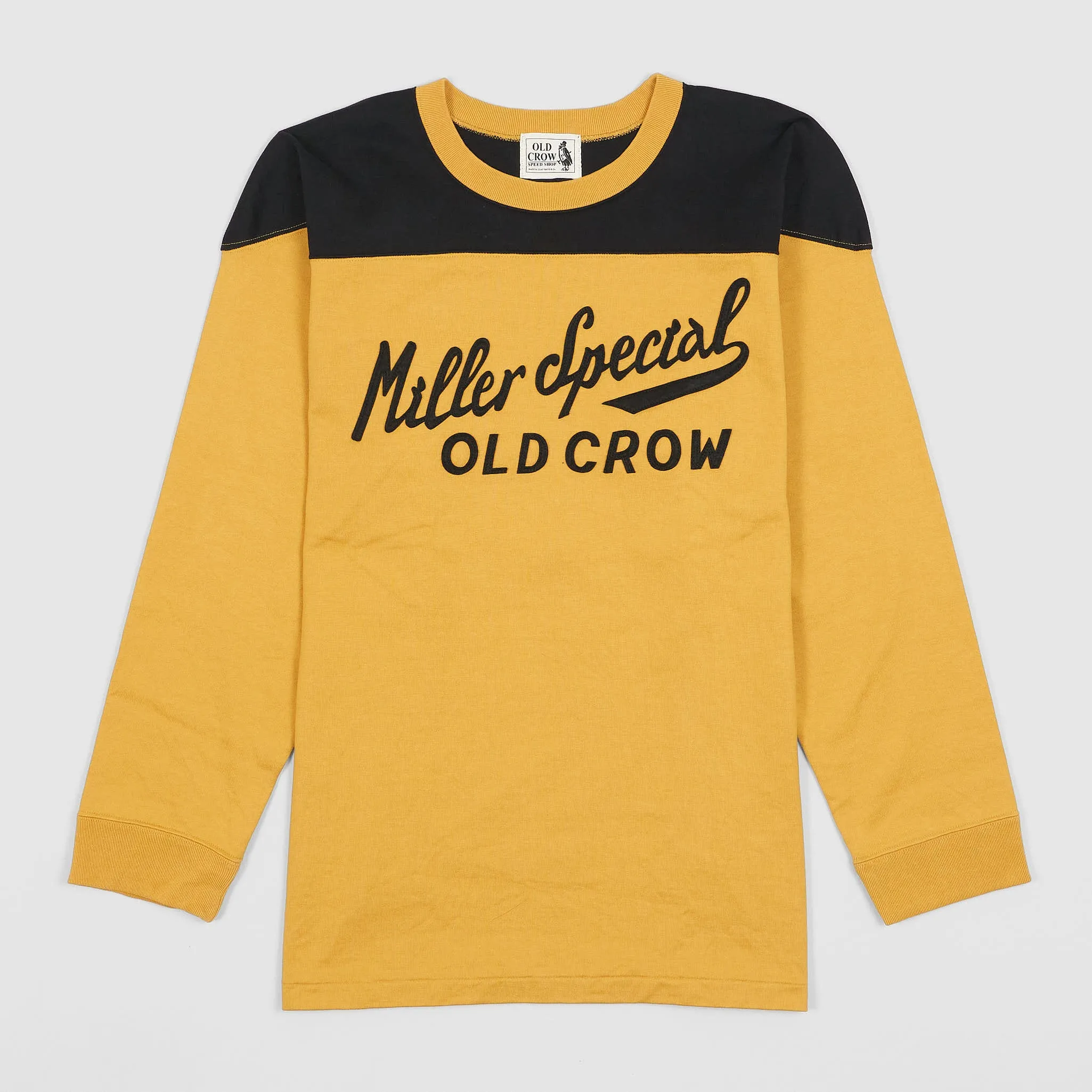 Old Crow Speed Shop by Glad Hand & Co. Long Sleeve Crew Neck Heavy T- Shirt sold by DeeCee style