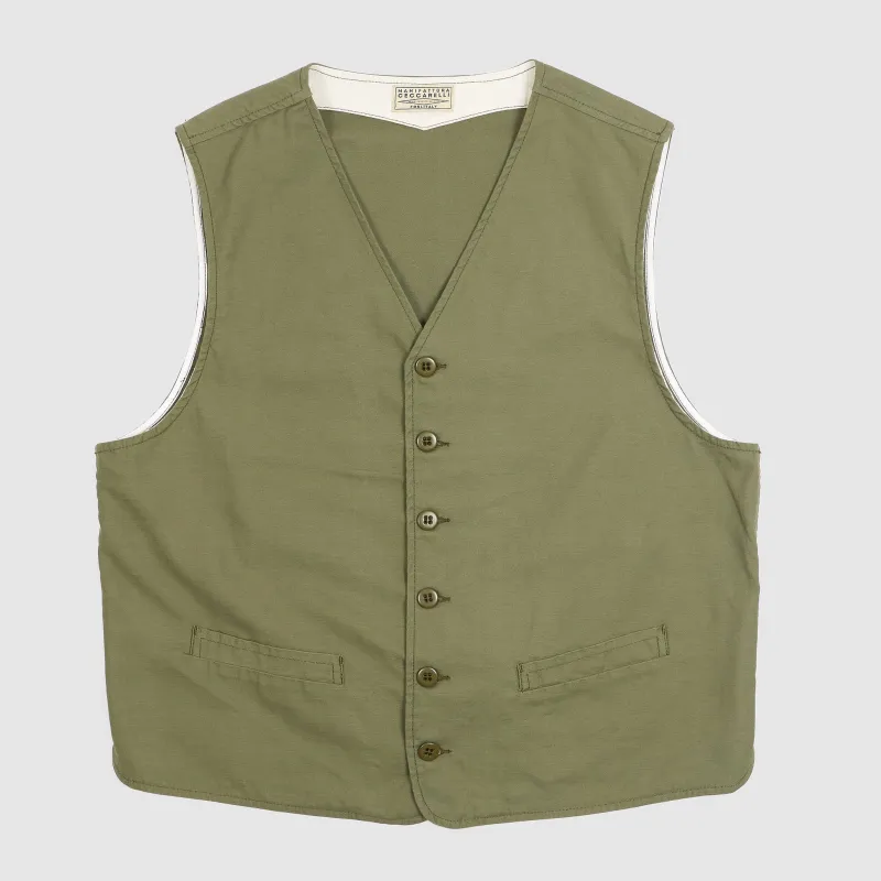 Manifattura Ceccarelli Casual Cotton Vest sold by DeeCee style