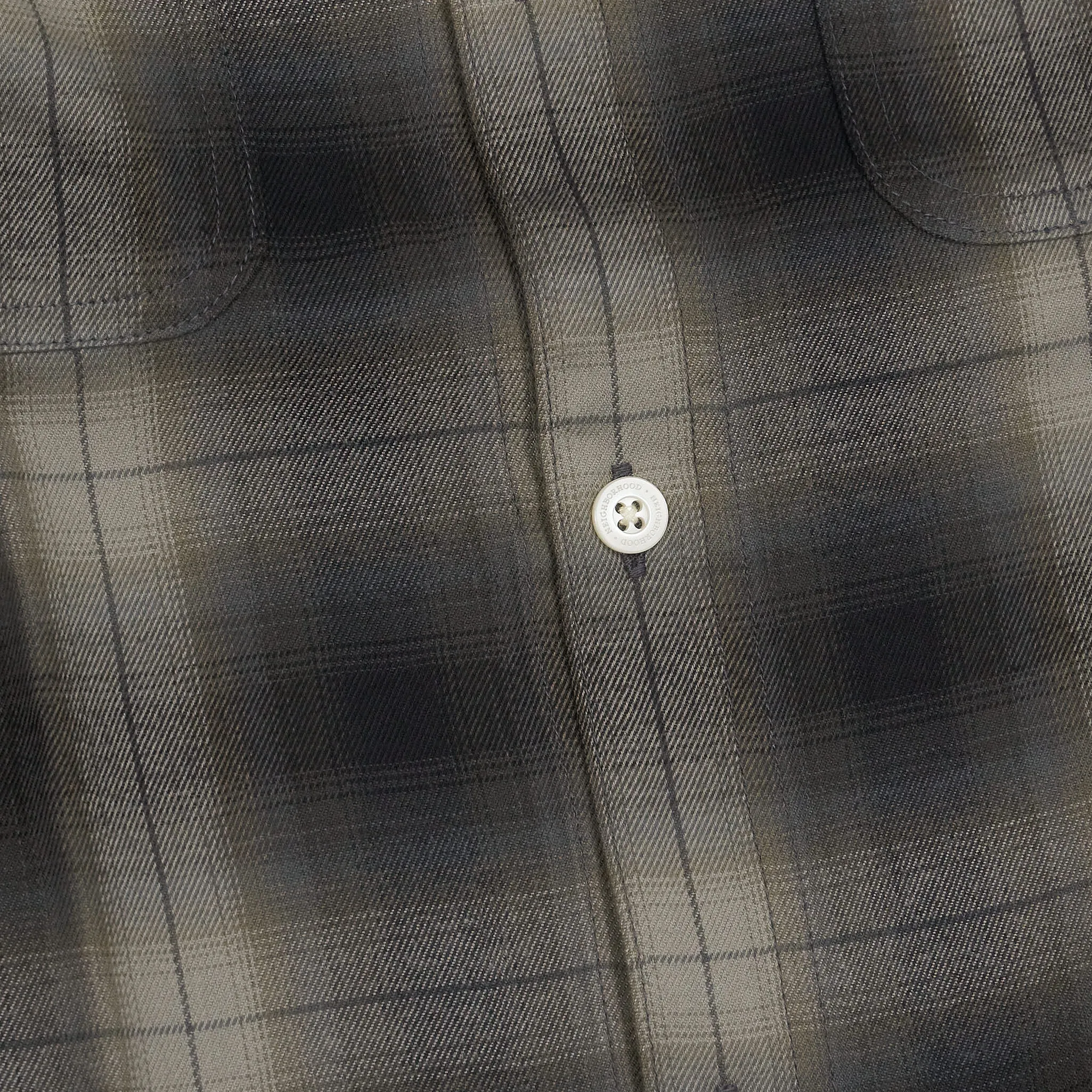 Neighborhood Checked Camp Collar Long Sleeve Overshirt sold by DeeCee style product image thumbnail 4