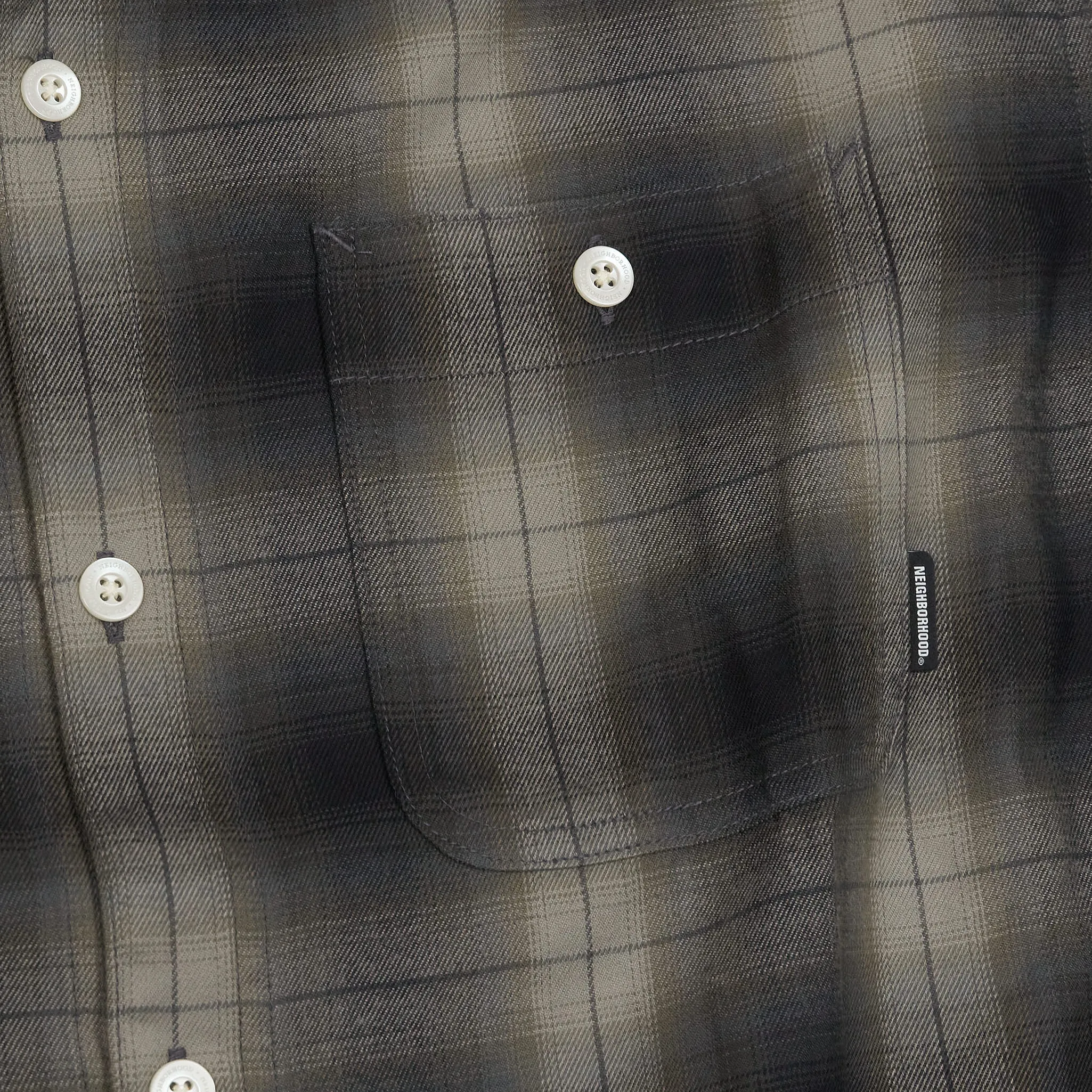 Neighborhood Checked Camp Collar Long Sleeve Overshirt sold by DeeCee style product image thumbnail 5