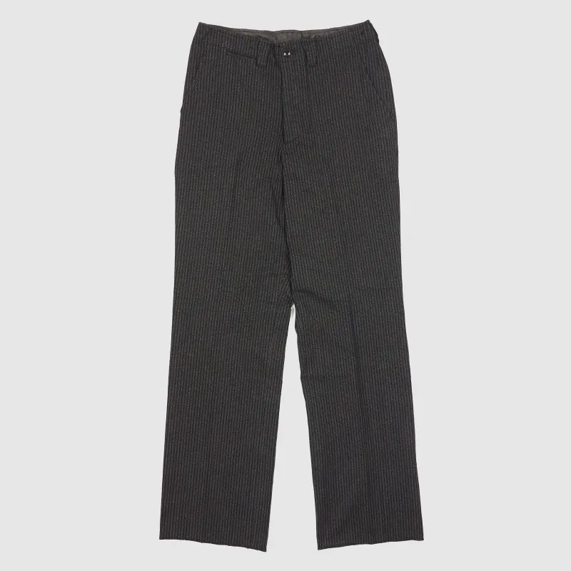 Black Sign 1930's Wide Cut Trousers Black Striped sold by DeeCee style