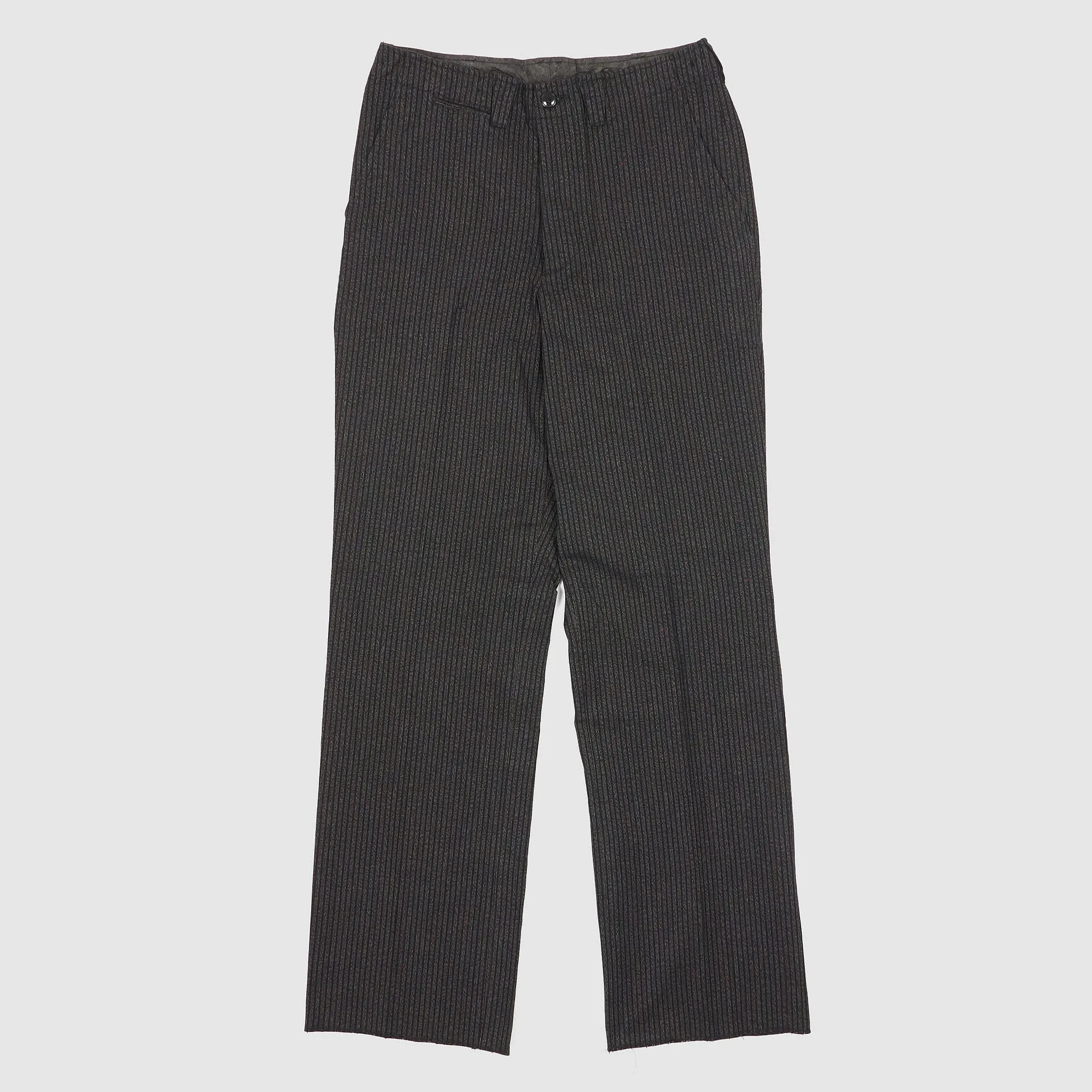 Black Sign 1930's Wide Cut Trousers Black Striped sold by DeeCee style