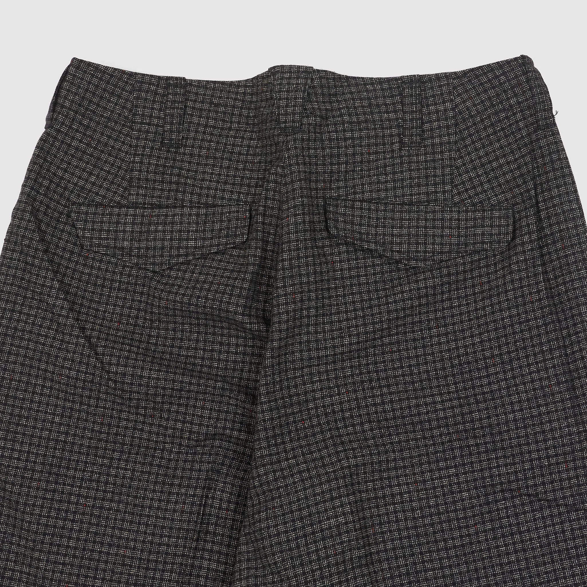 Black Sign Twisted Plaid Cotton Trousers sold by DeeCee style product image thumbnail 4