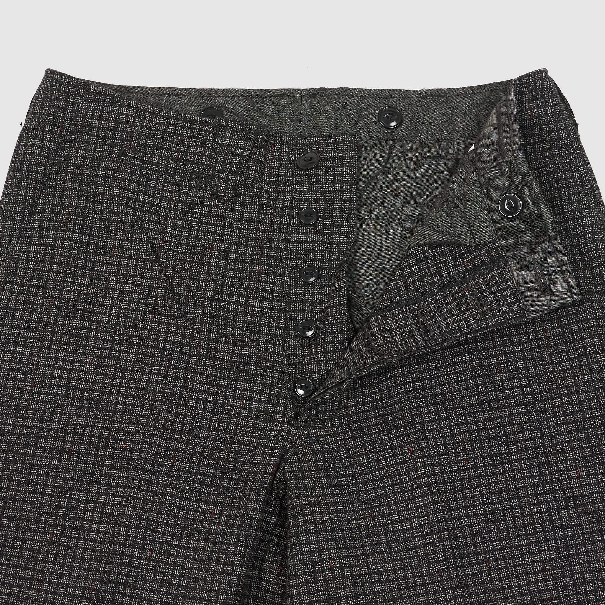 Black Sign Twisted Plaid Cotton Trousers sold by DeeCee style product image thumbnail 3