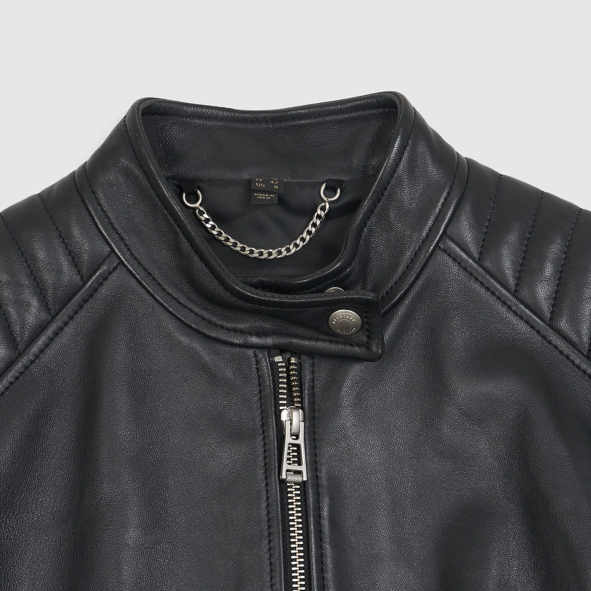 Belstaff Ladies Mollison Cafe Racer Leather Jacket sold by DeeCee style product image thumbnail 3