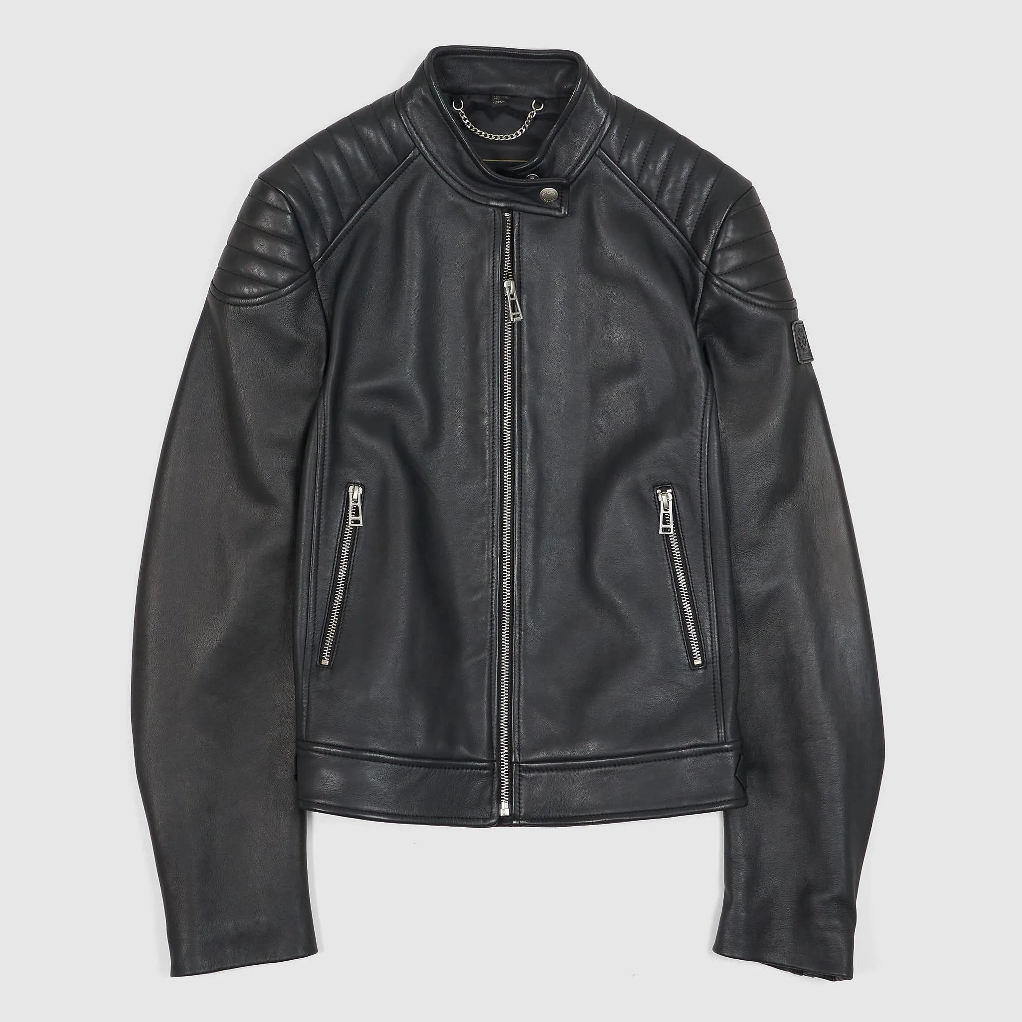 Belstaff Ladies Mollison Cafe Racer Leather Jacket sold by DeeCee style
