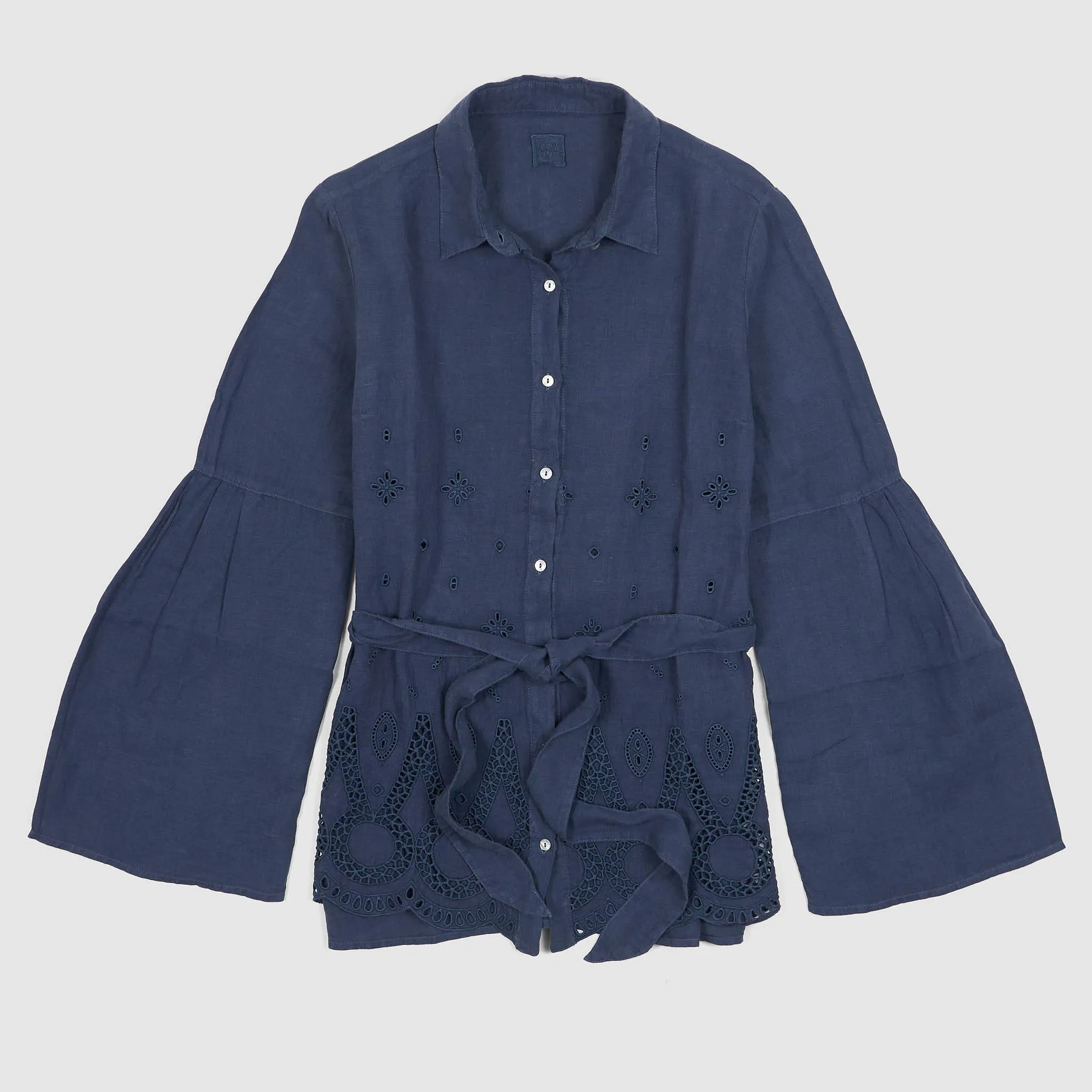 120% Lino Ladies Linen Flower Tunic sold by DeeCee style