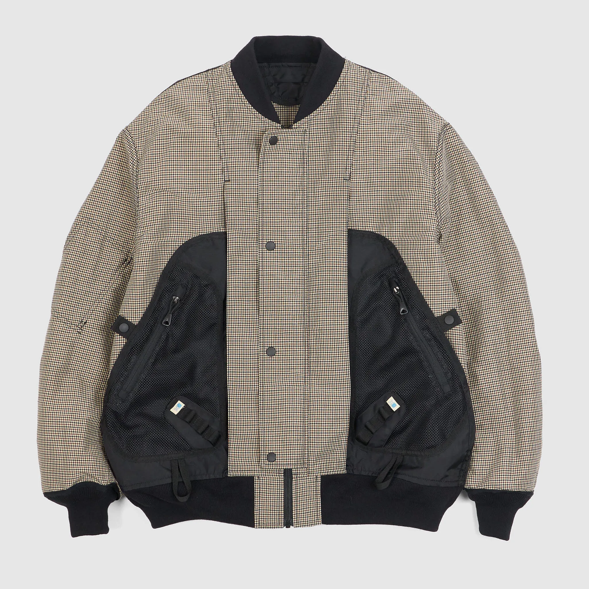 Junya Watanabe Man Reversible Backpack Tech Check Bomber Jacket sold by DeeCee style product image thumbnail 5