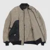 Junya Watanabe Man Reversible Backpack Tech Check Bomber Jacket sold by DeeCee style