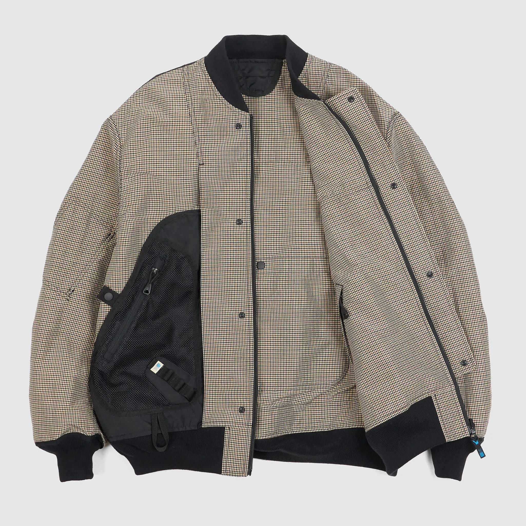 Junya Watanabe Man Reversible Backpack Tech Check Bomber Jacket sold by DeeCee style product image thumbnail 4