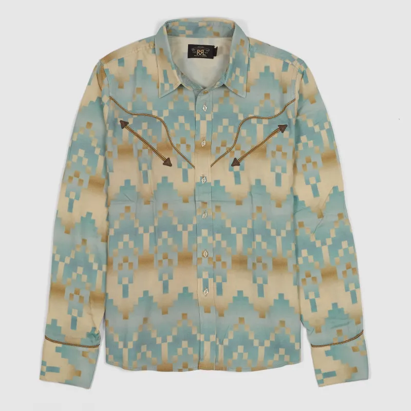 Double RL Ladies  Long Sleeve Printed Western Shirt sold by DeeCee style