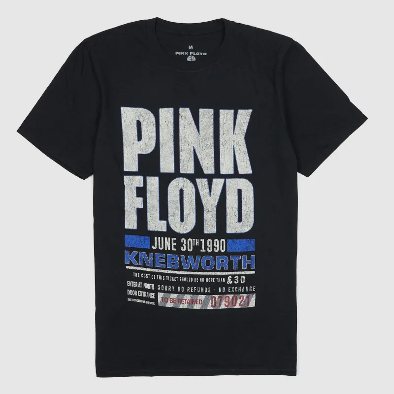 Pink Floyd Knebworth 1990 Crew Neck Rock T-Shirt sold by DeeCee style