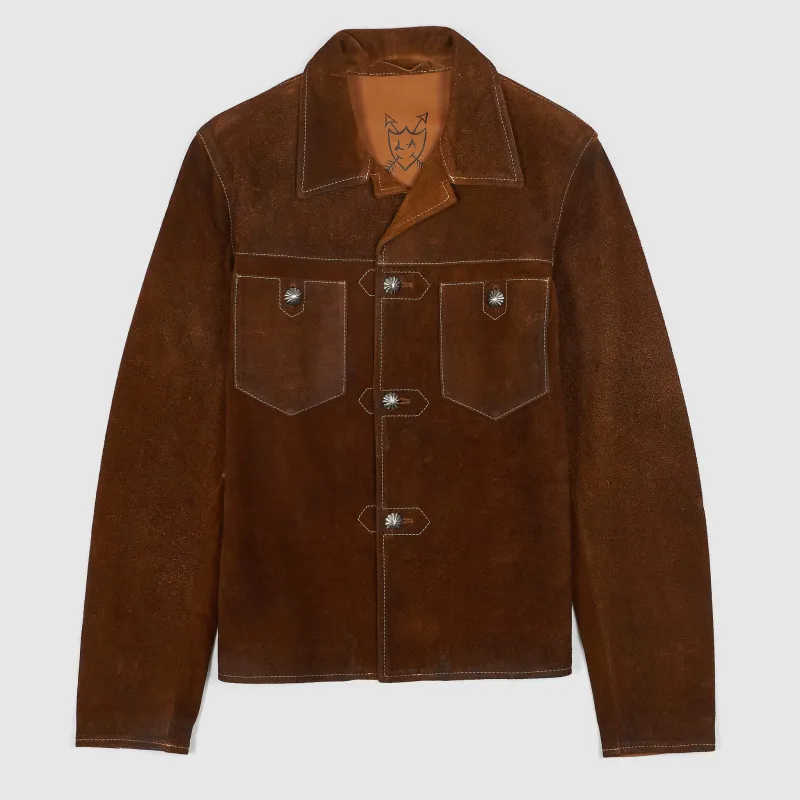 HTC Ladies Concho Button Leather Over Shirt Jacket sold by DeeCee style